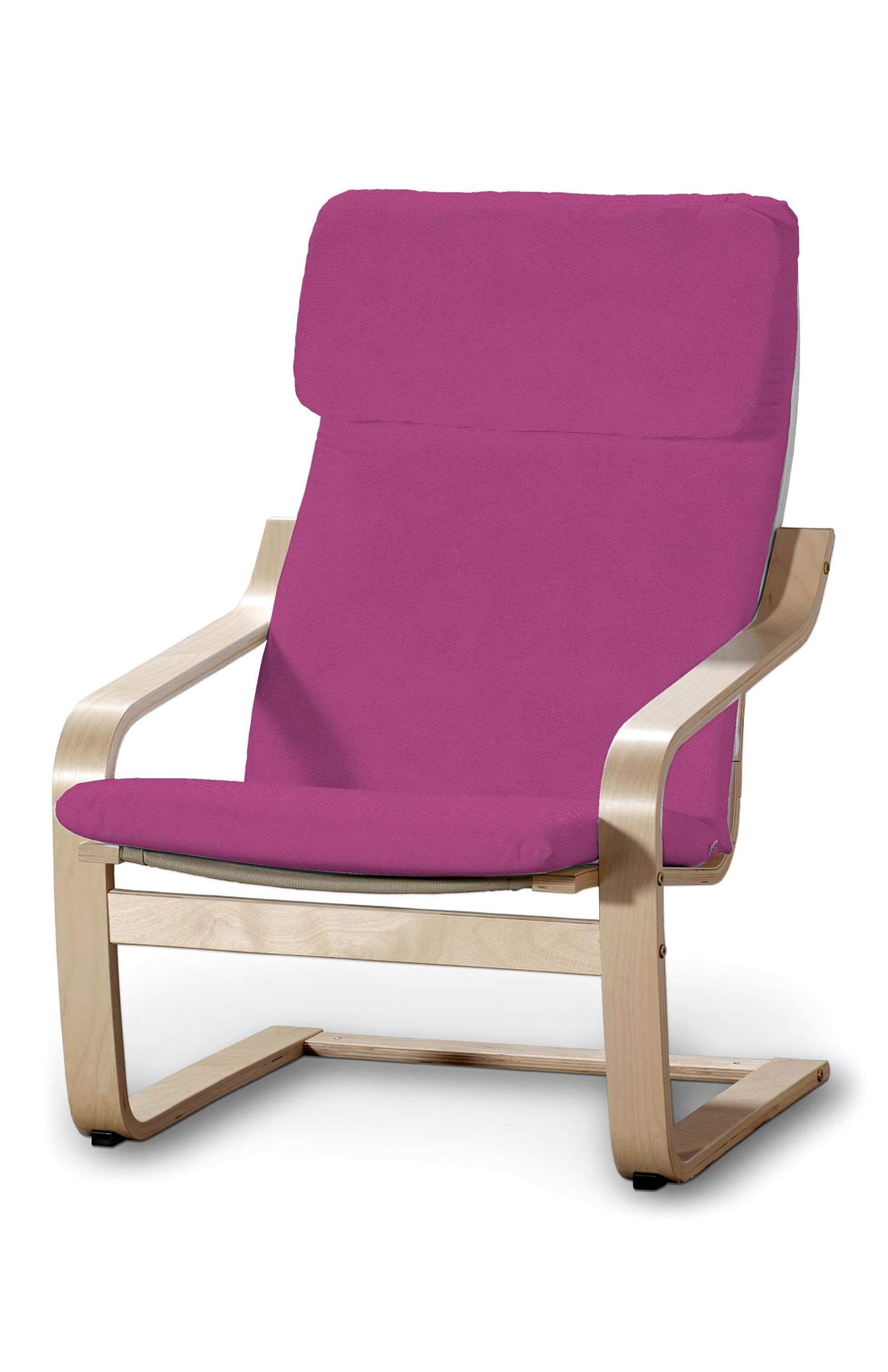 Bezug für Poäng Sessel I Farbe rosa Stoff strukturiert