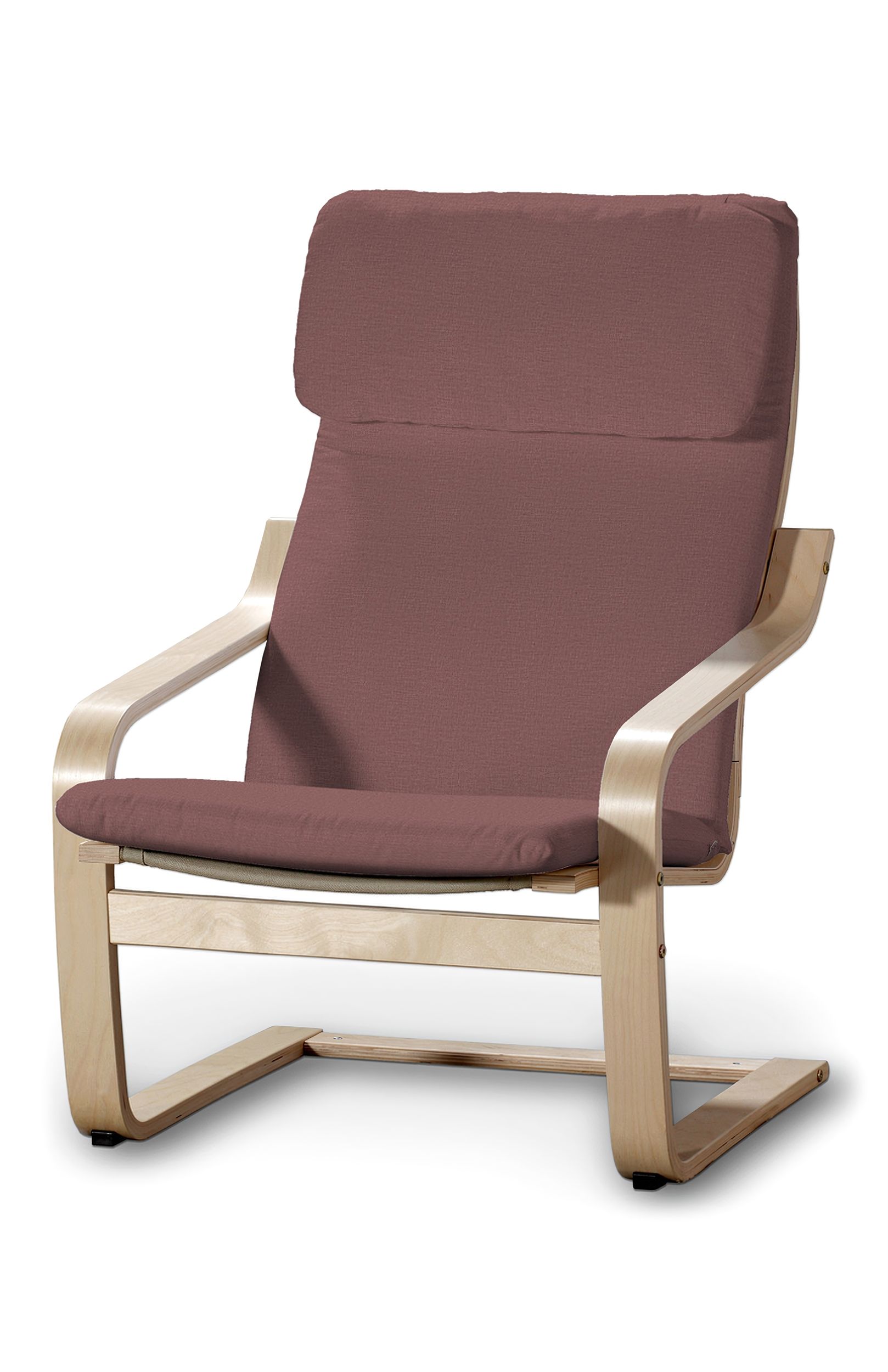 Bezug für Poäng Sessel I Farbe violett Stoff samt