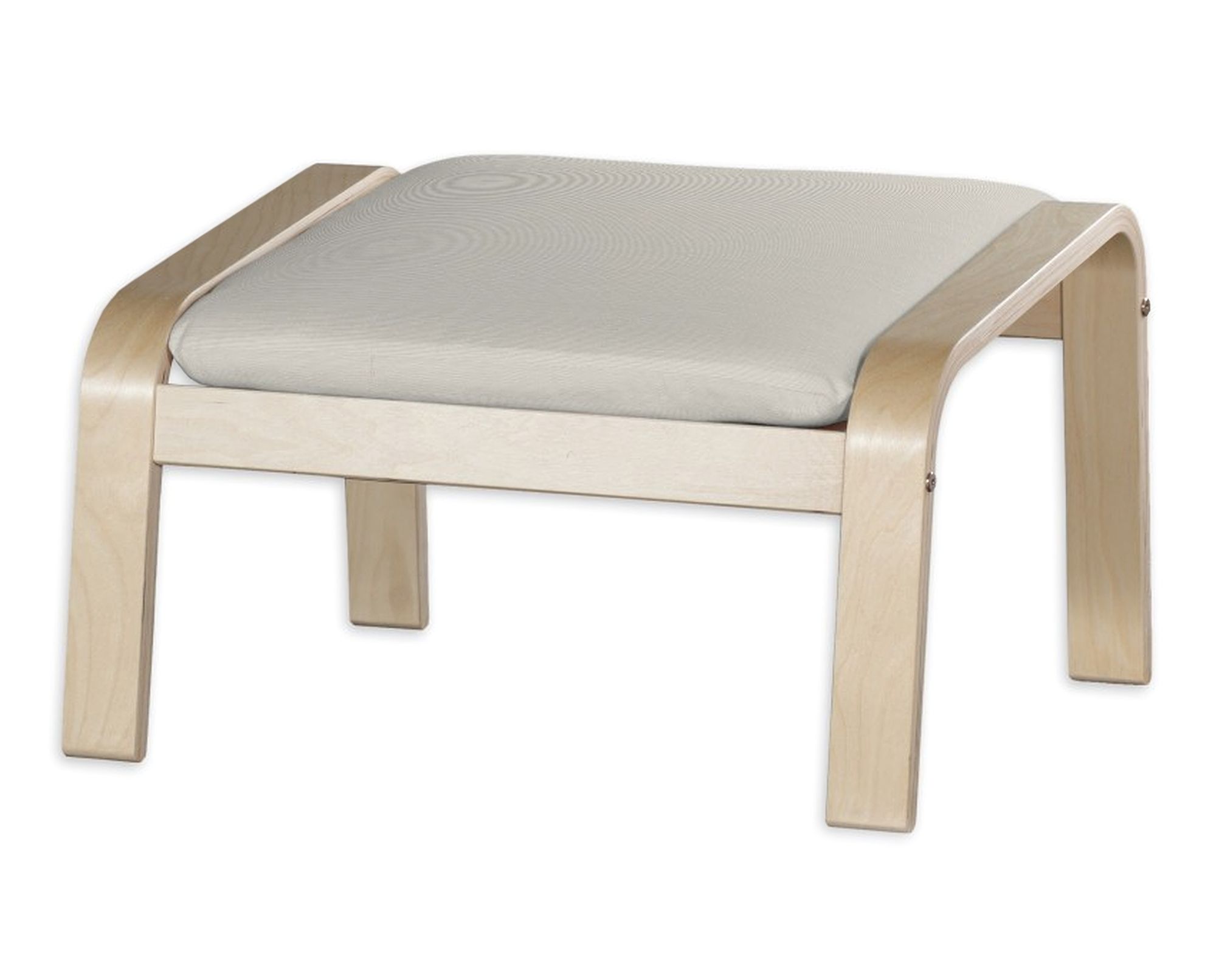 Bezug für Poäng Hocker Farbe grau