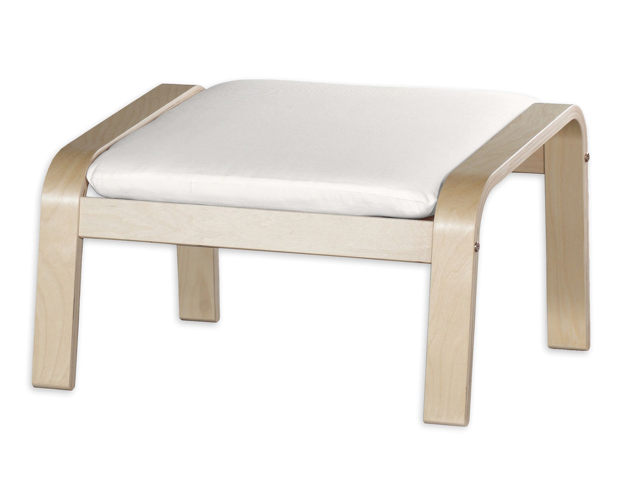 Bezug für Poäng Hocker Farbe weiß