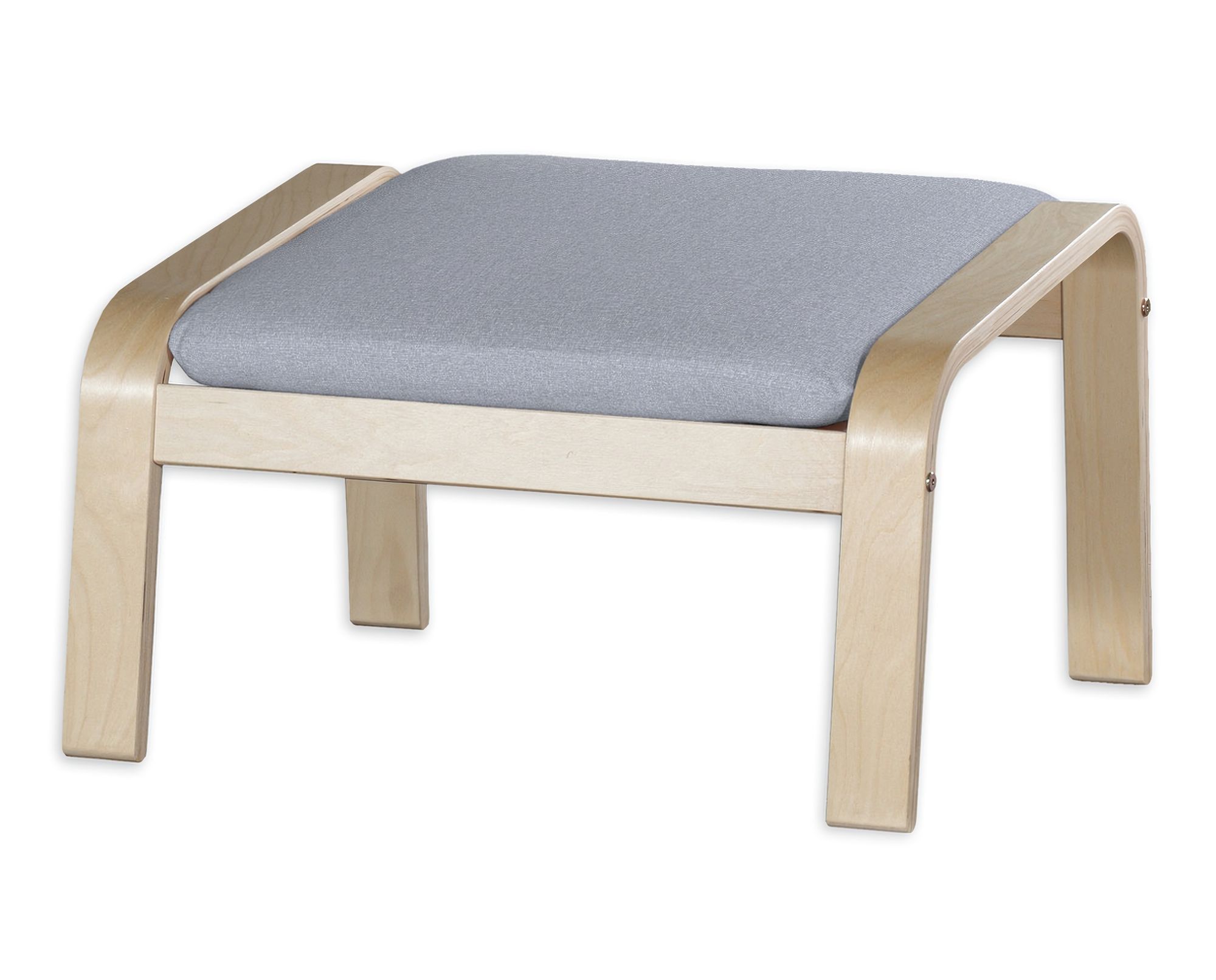 Bezug für Poäng Hocker Farbe blau Stoff strukturiert