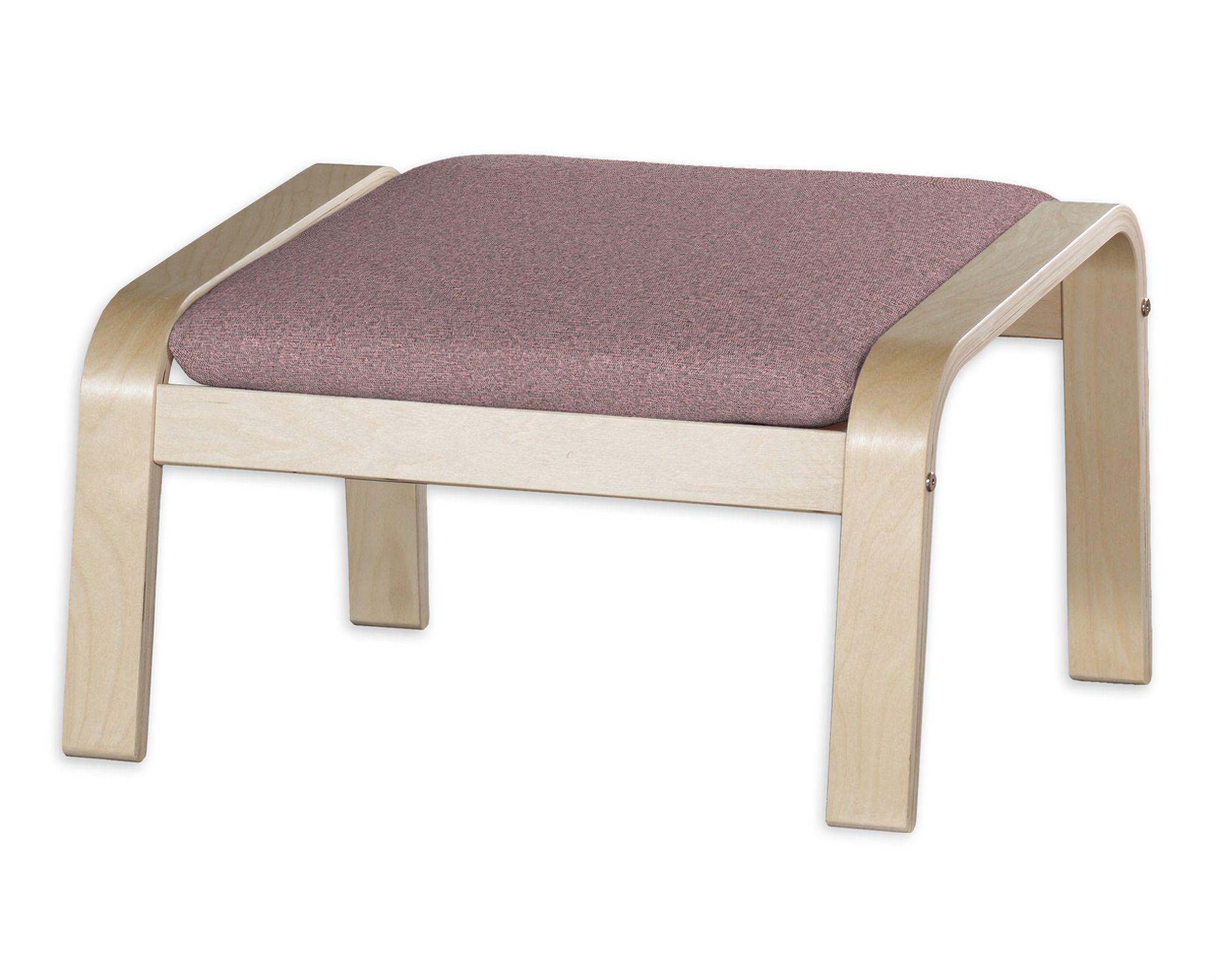 Bezug für Poäng Hocker Farbe rosa Stoff strukturiert