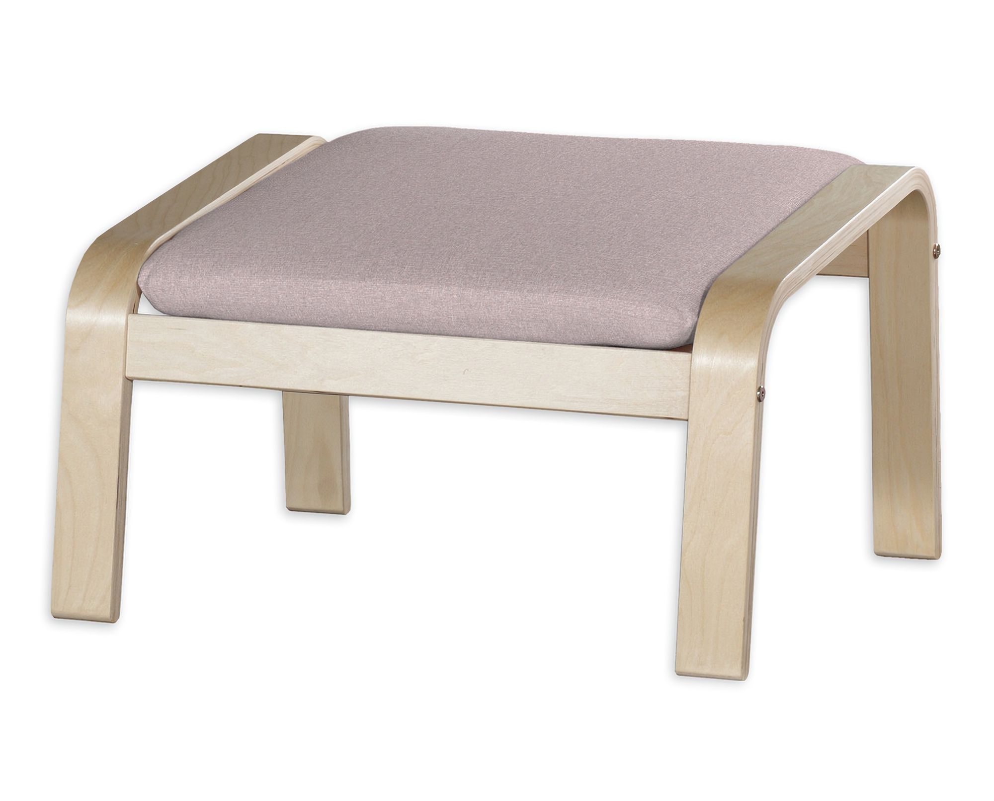 Bezug für Poäng Hocker Farbe rosa Stoff strukturiert