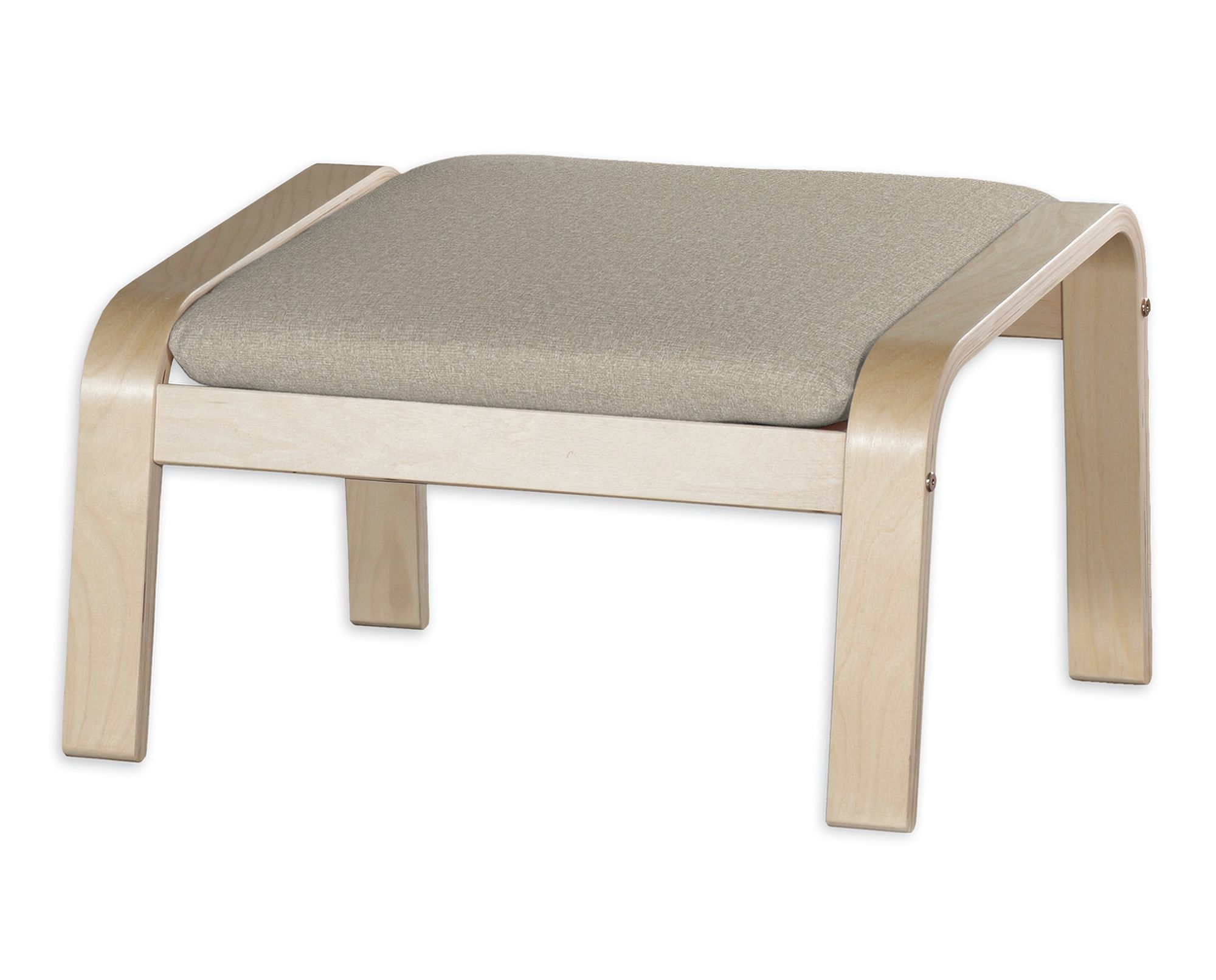 Bezug für Poäng Hocker Farbe beige Stoff strukturiert