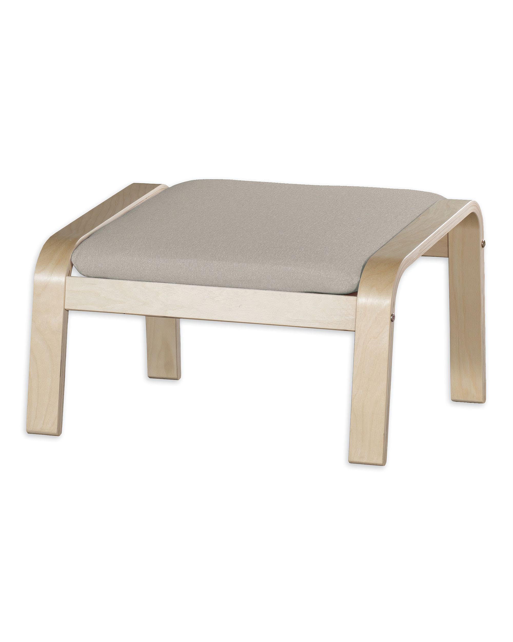 Bezug für Poäng Hocker Farbe beige Stoff strukturiert