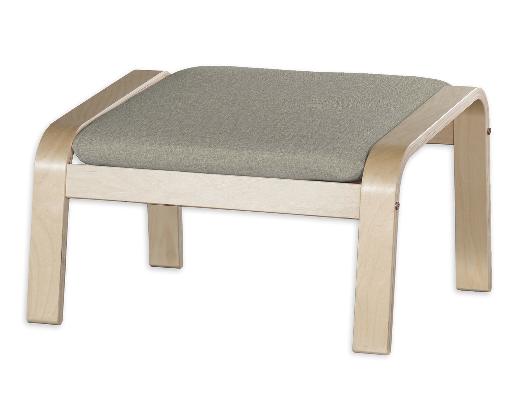 Bezug für Poäng Hocker Farbe beige Stoff strukturiert