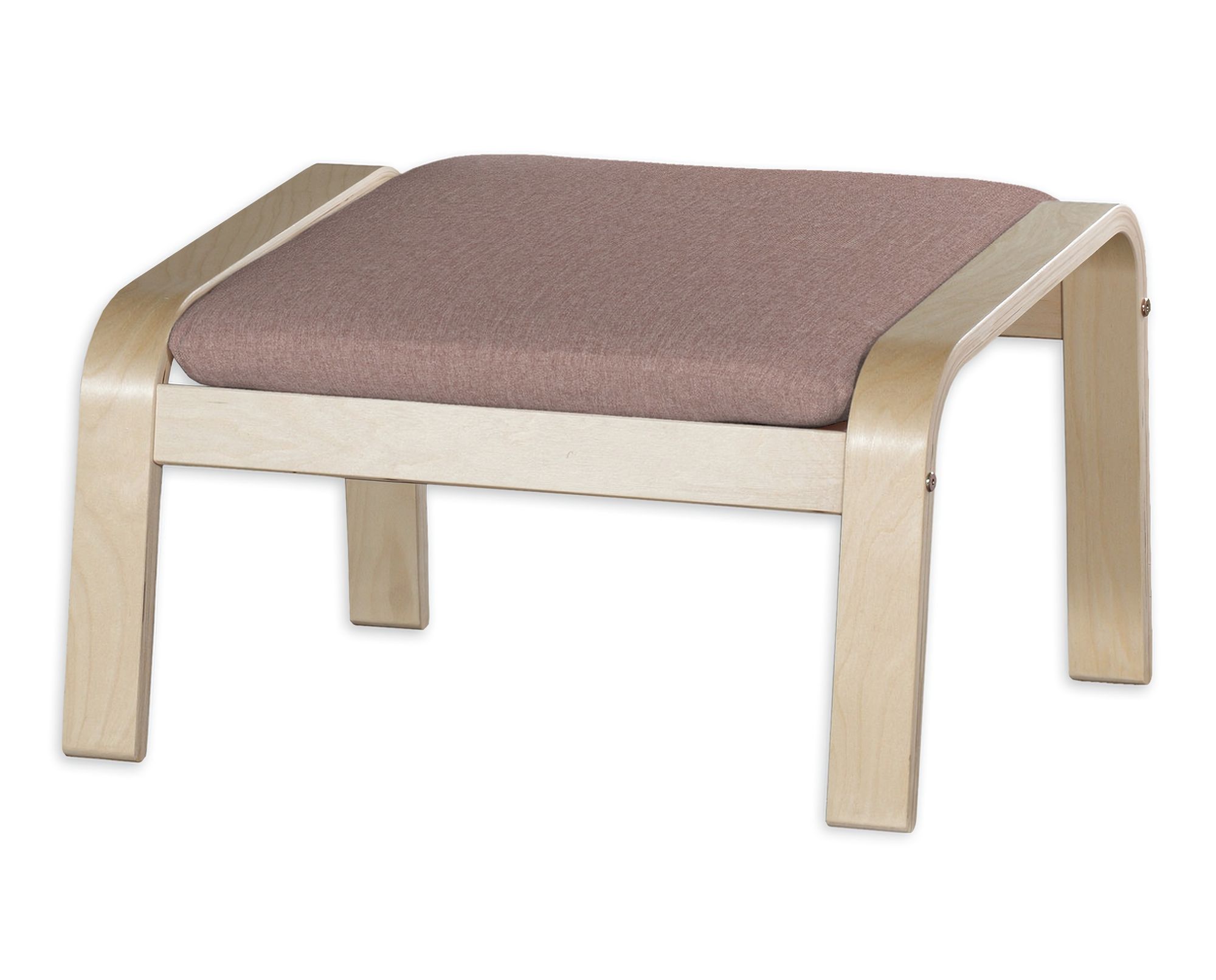 Bezug für Poäng Hocker Farbe rosa Stoff strukturiert