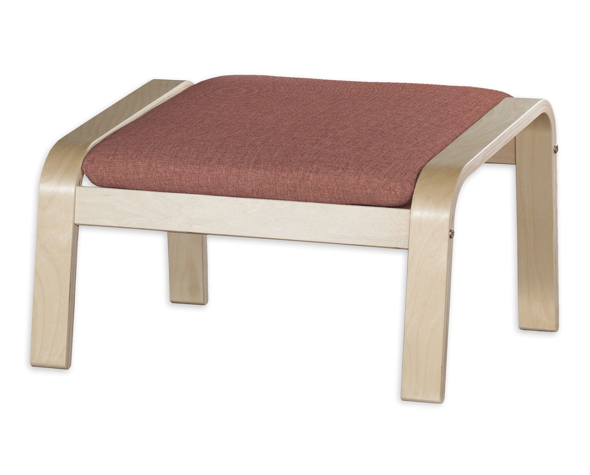 Bezug für Poäng Hocker Farbe braun Stoff strukturiert