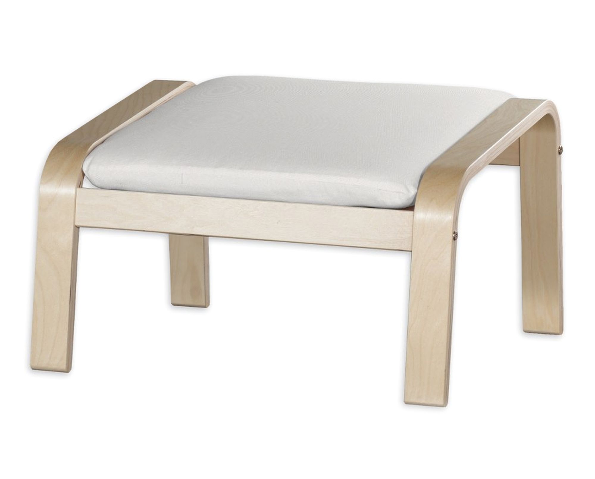 Bezug für Poäng Hocker Farbe beige Stoff strukturiert