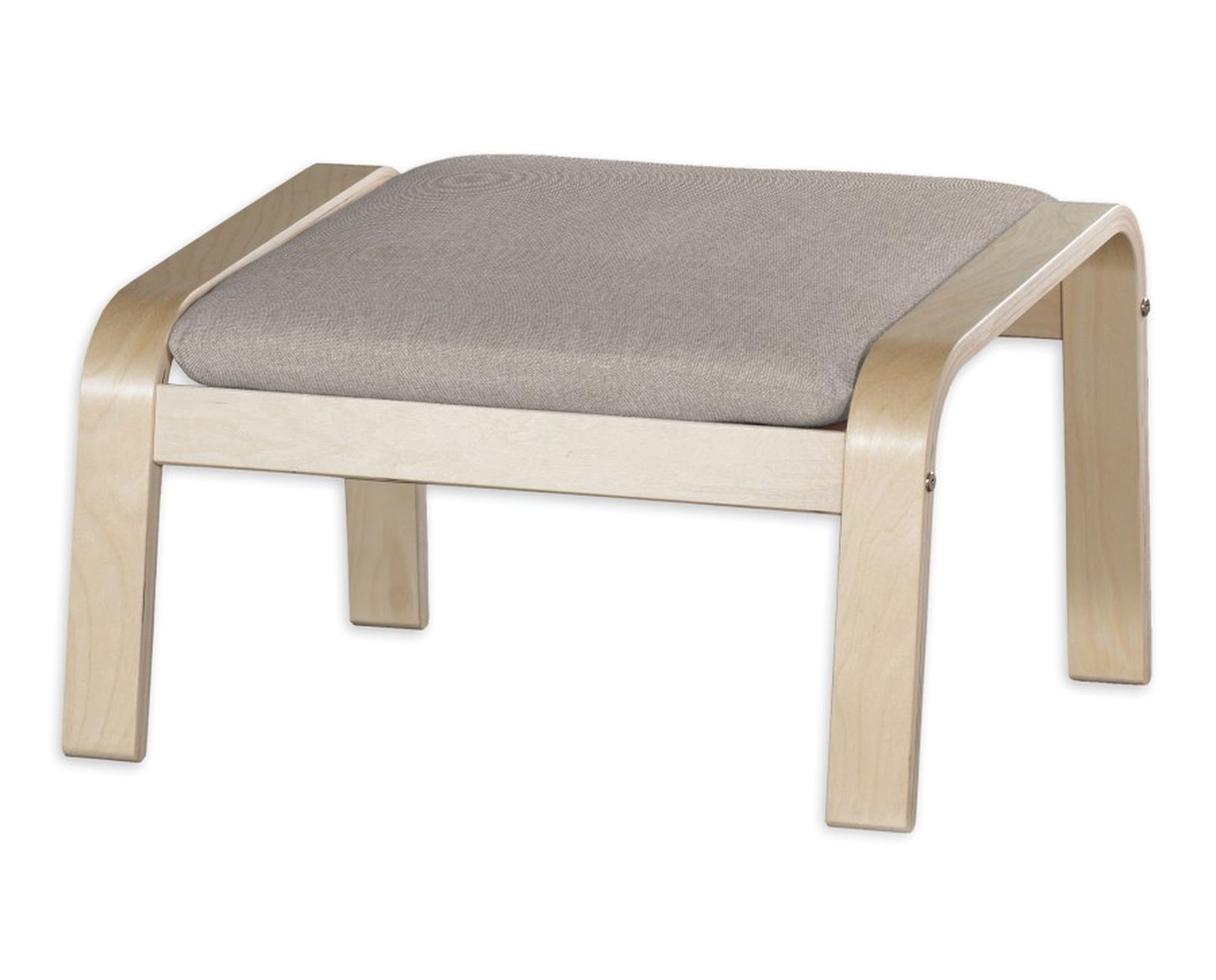Bezug für Poäng Hocker Farbe beige Stoff strukturiert