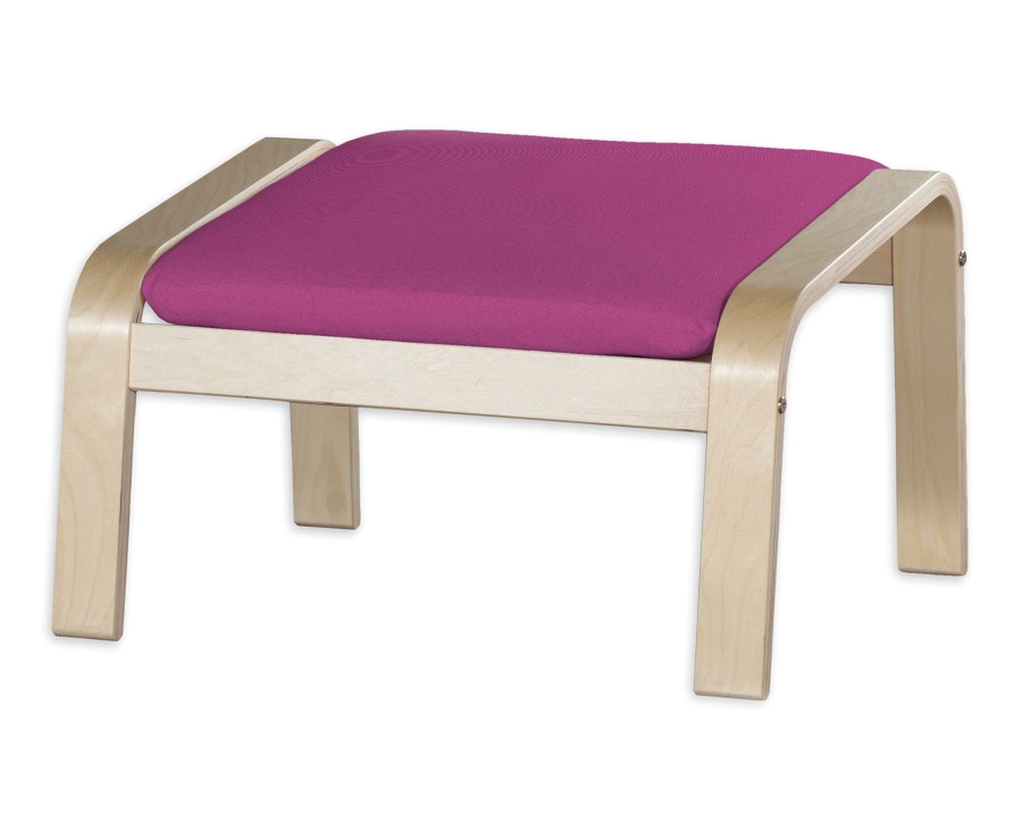 Bezug für Poäng Hocker Farbe rosa Stoff strukturiert