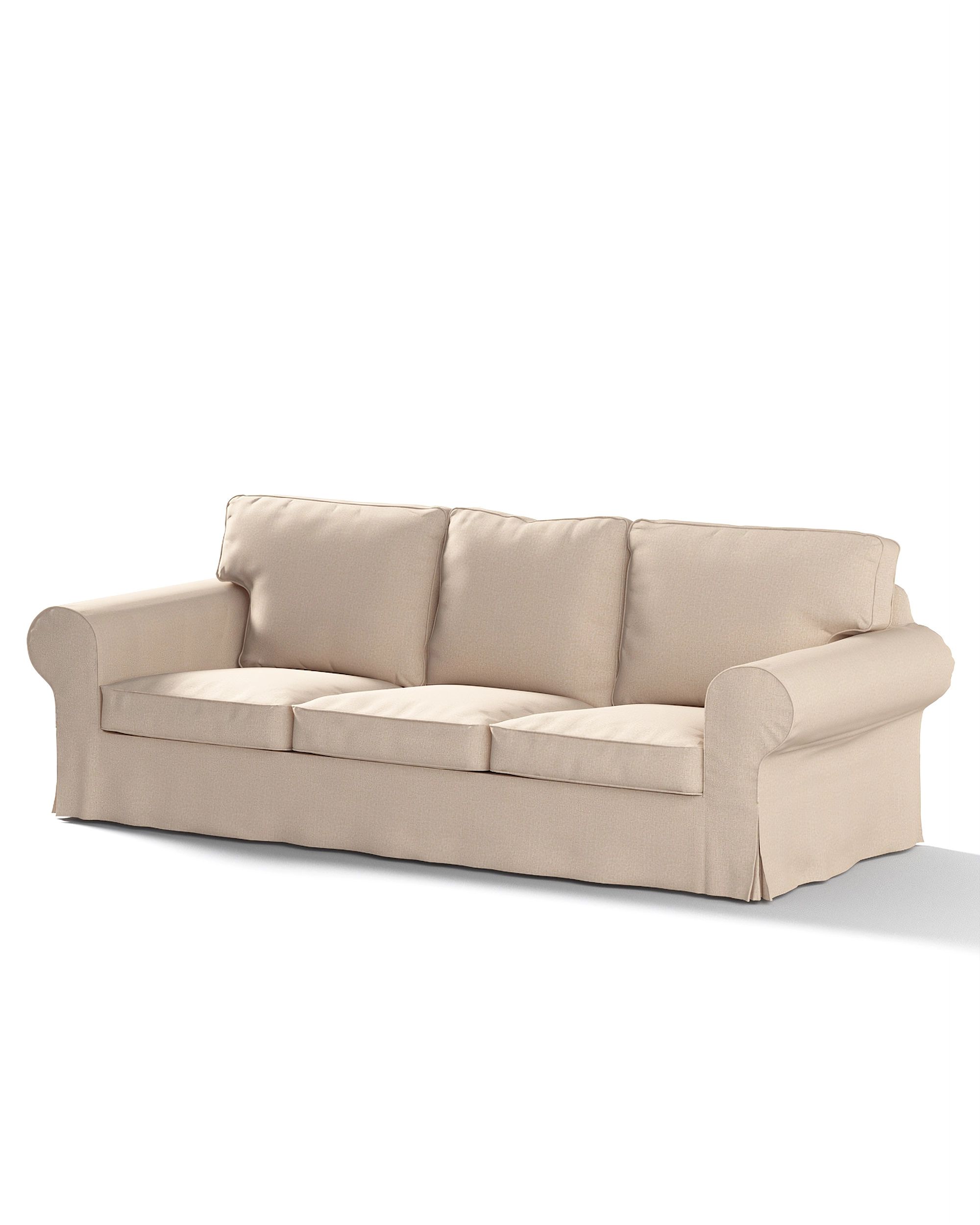 Bezug für Ektorp 3-Sitzer Schlafsofa, ALTES Modell Farbe beige Stoff strukturiert