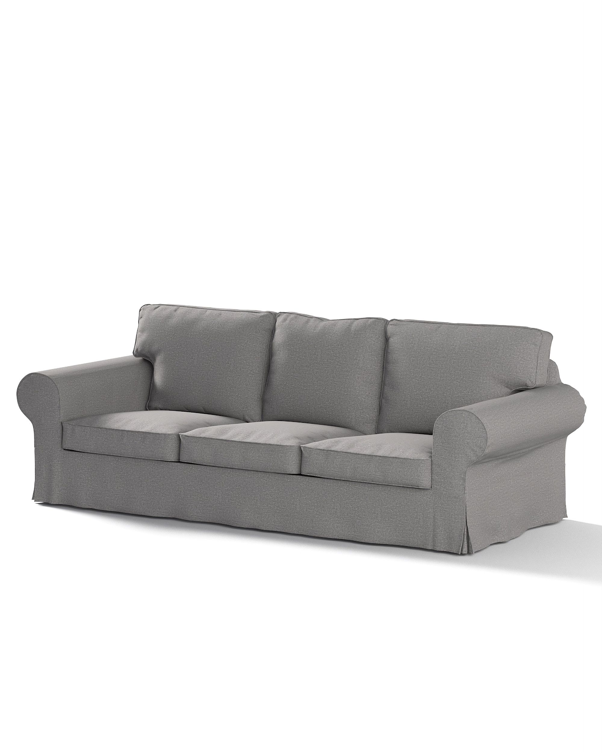 Bezug für Ektorp 3-Sitzer Schlafsofa, ALTES Modell Farbe grau Stoff strukturiert