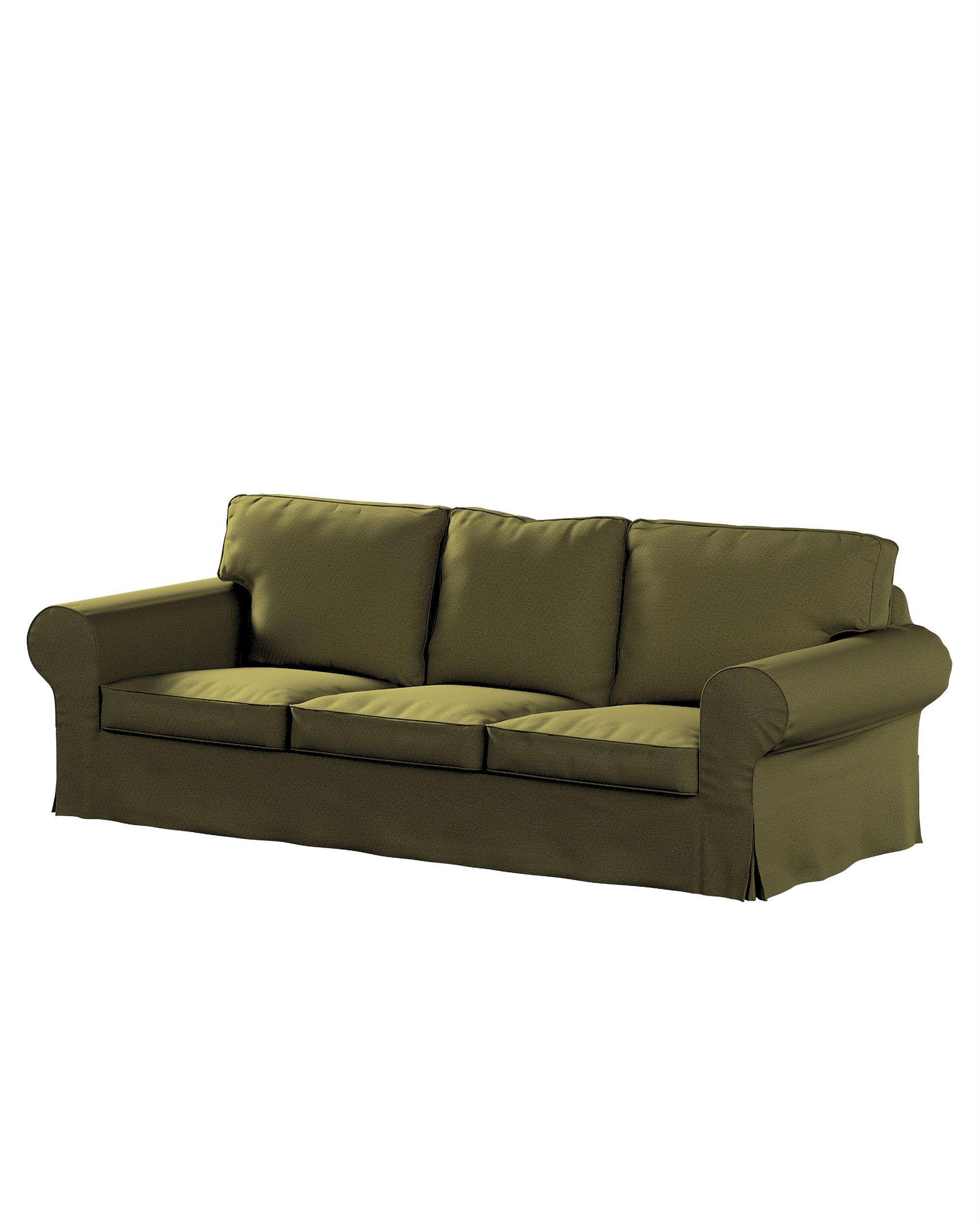 Bezug für Ektorp 3-Sitzer Schlafsofa, ALTES Modell Farbe grün Stoff strukturiert