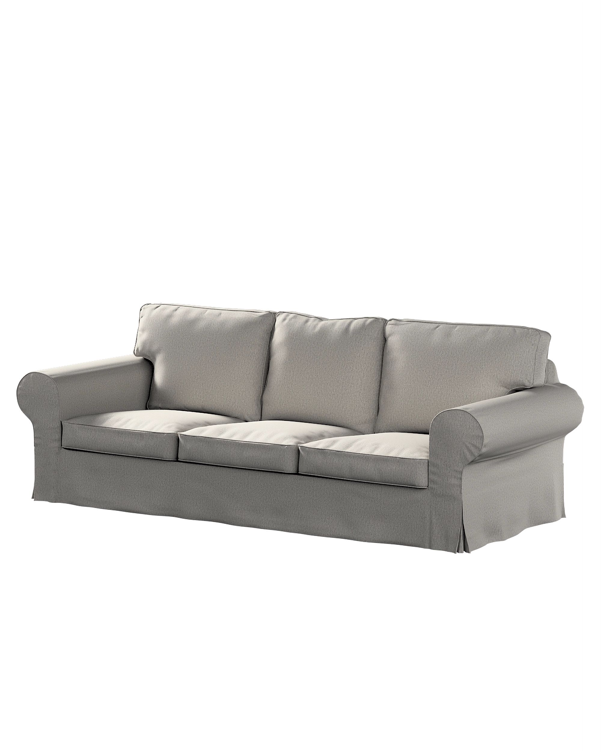 Bezug für Ektorp 3-Sitzer Schlafsofa, ALTES Modell Farbe grau Stoff strukturiert