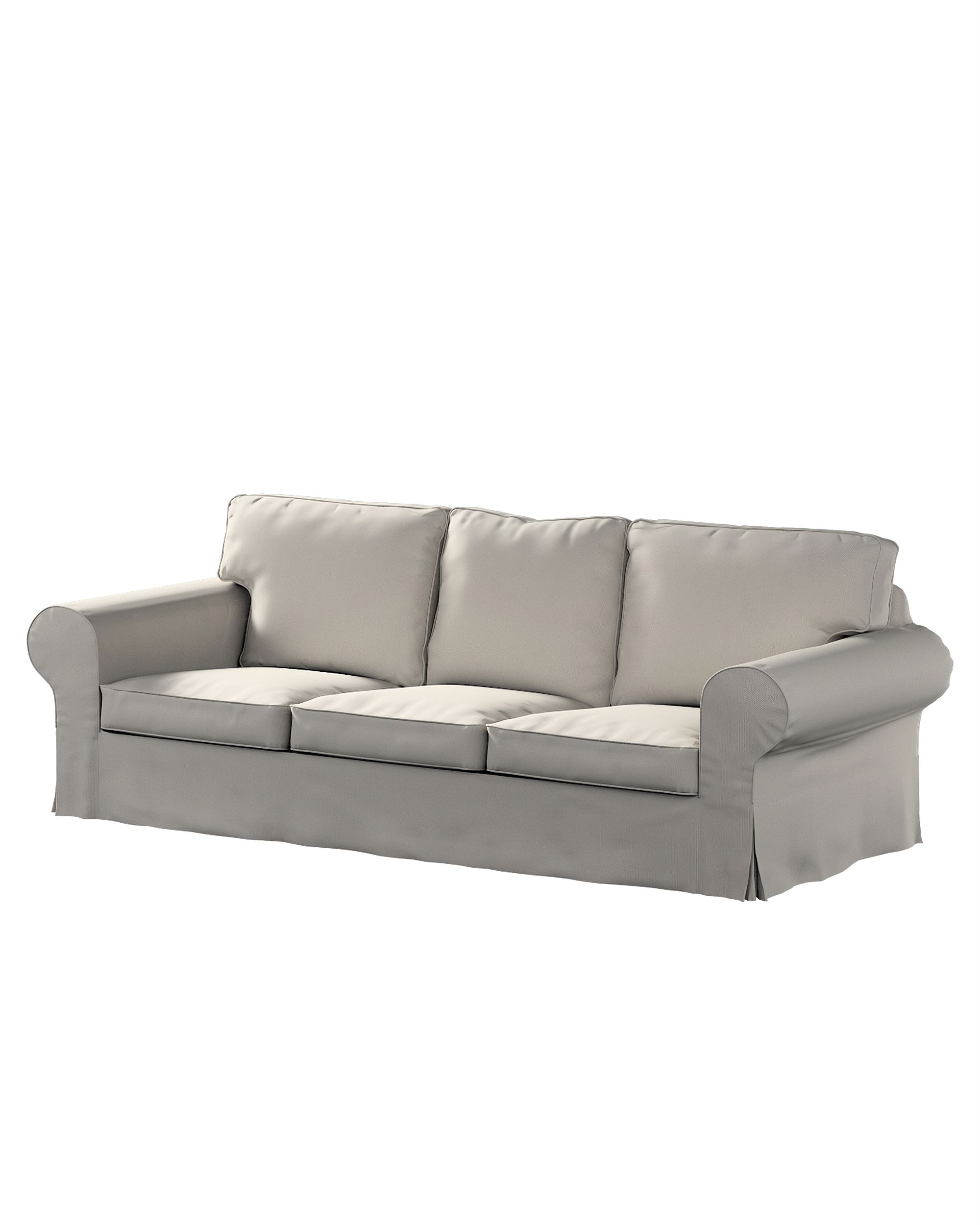 Bezug für Ektorp 3-Sitzer Schlafsofa, ALTES Modell Farbe grau Stoff strukturiert