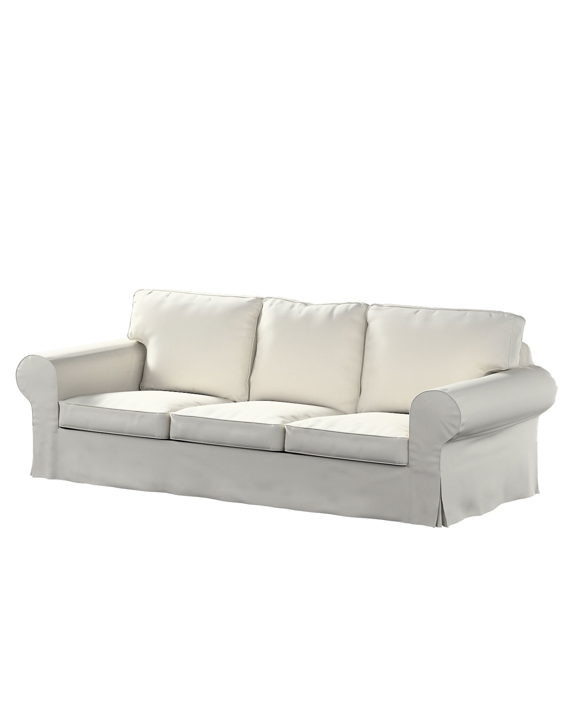 Bezug für Ektorp 3-Sitzer Schlafsofa, ALTES Modell Farbe grau Stoff strukturiert