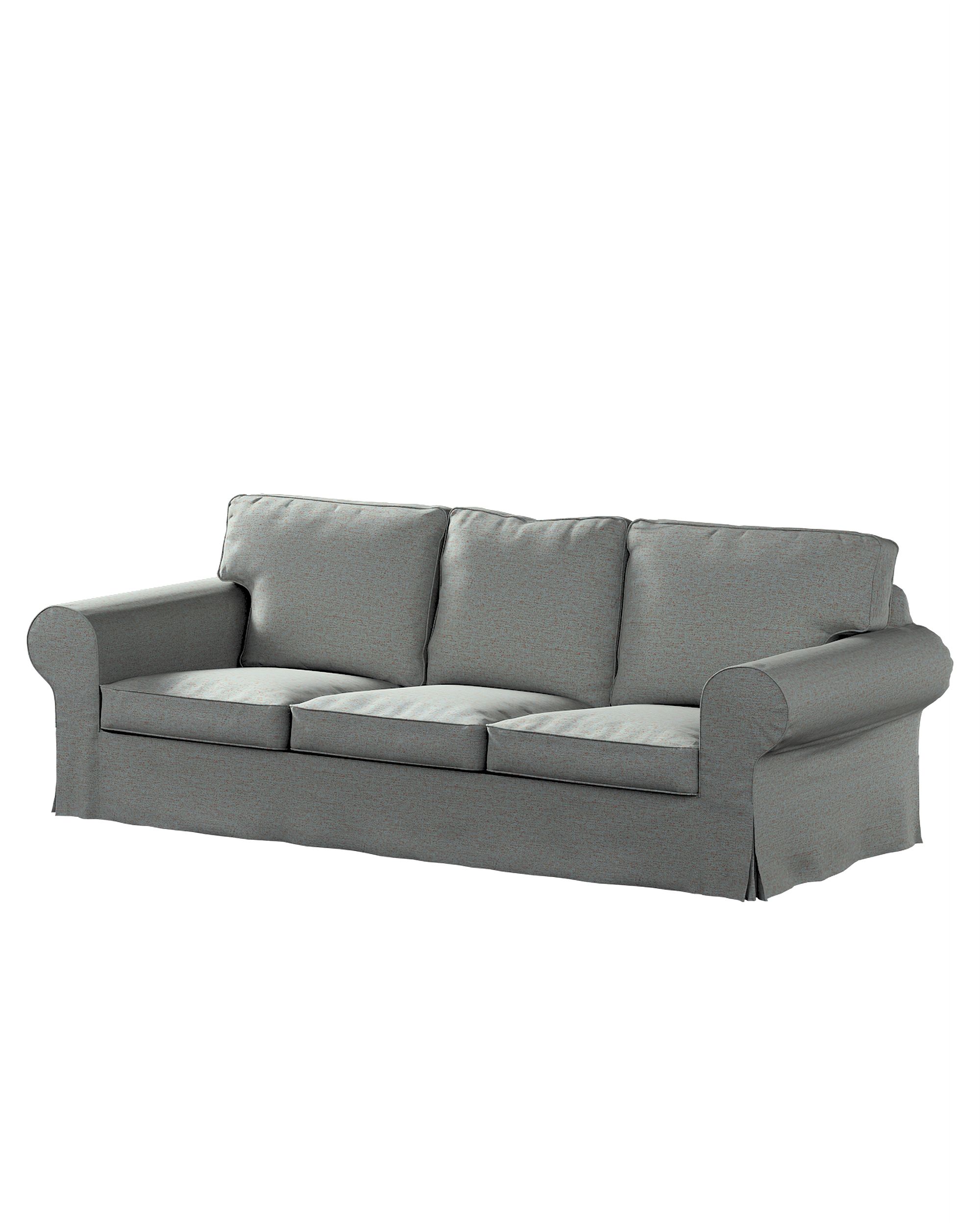 Bezug für Ektorp 3-Sitzer Schlafsofa, ALTES Modell Farbe blau Stoff strukturiert
