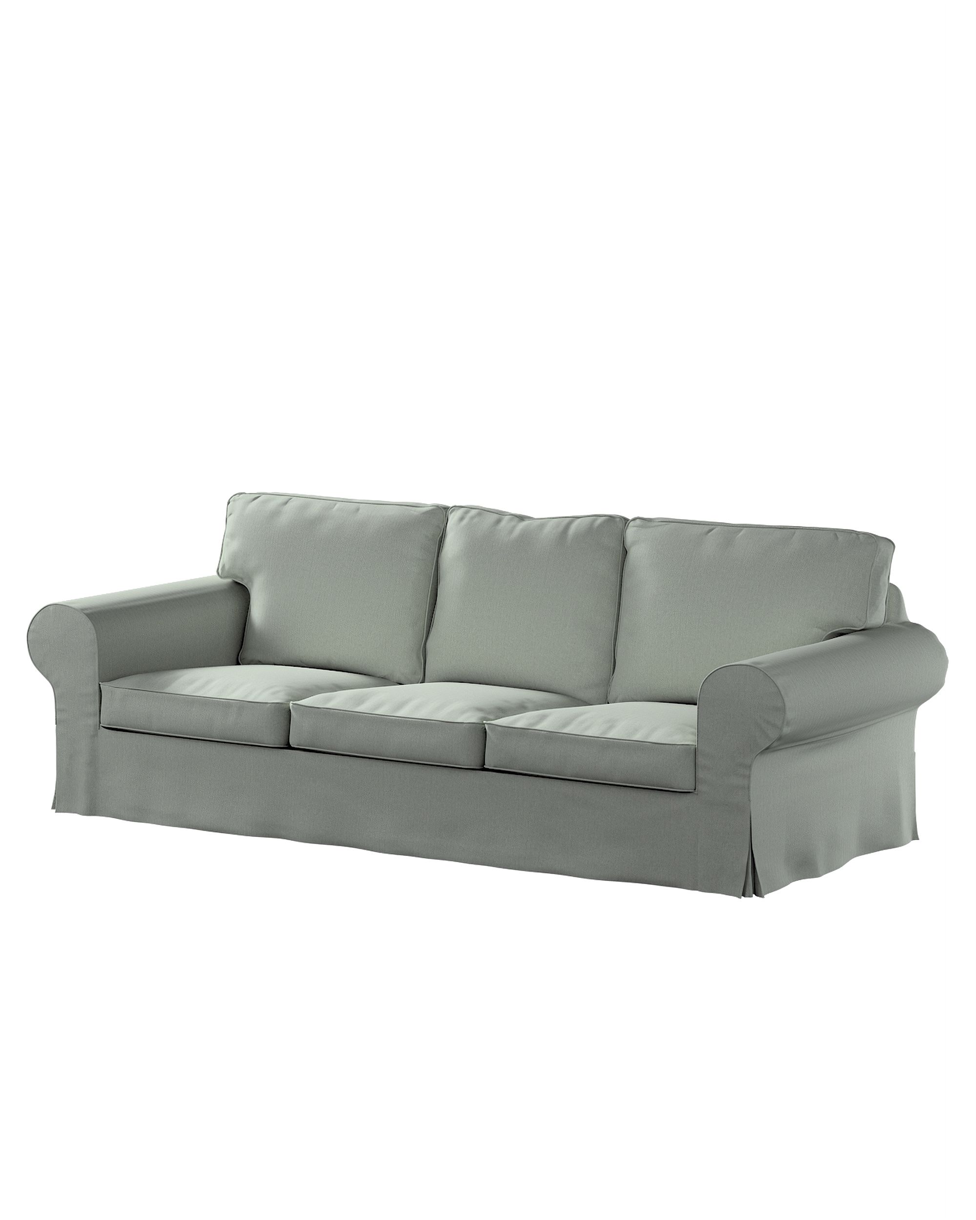 Bezug für Ektorp 3-Sitzer Schlafsofa, ALTES Modell Farbe blau Stoff strukturiert