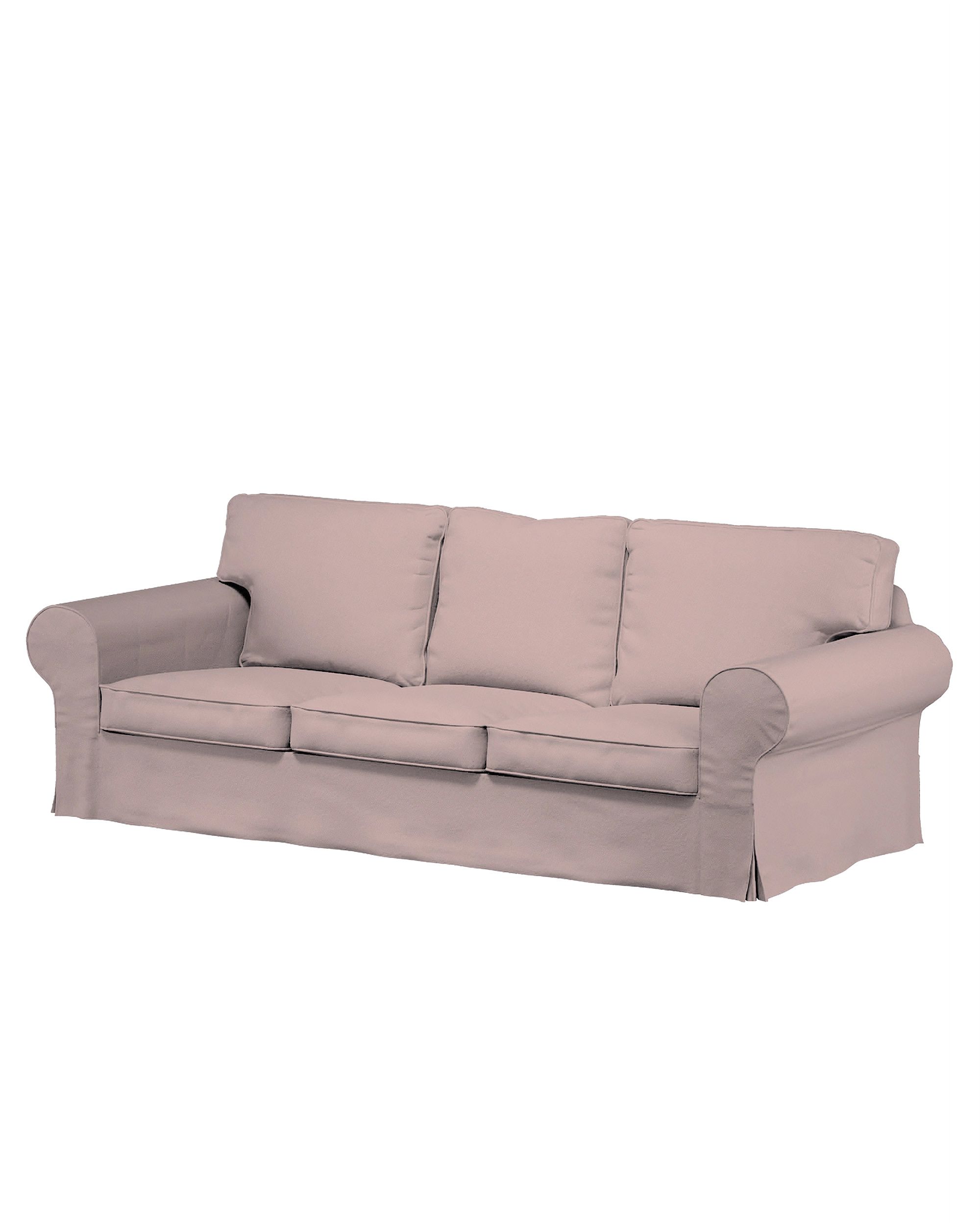 Bezug für Ektorp 3-Sitzer Schlafsofa, ALTES Modell Farbe rosa Stoff strukturiert