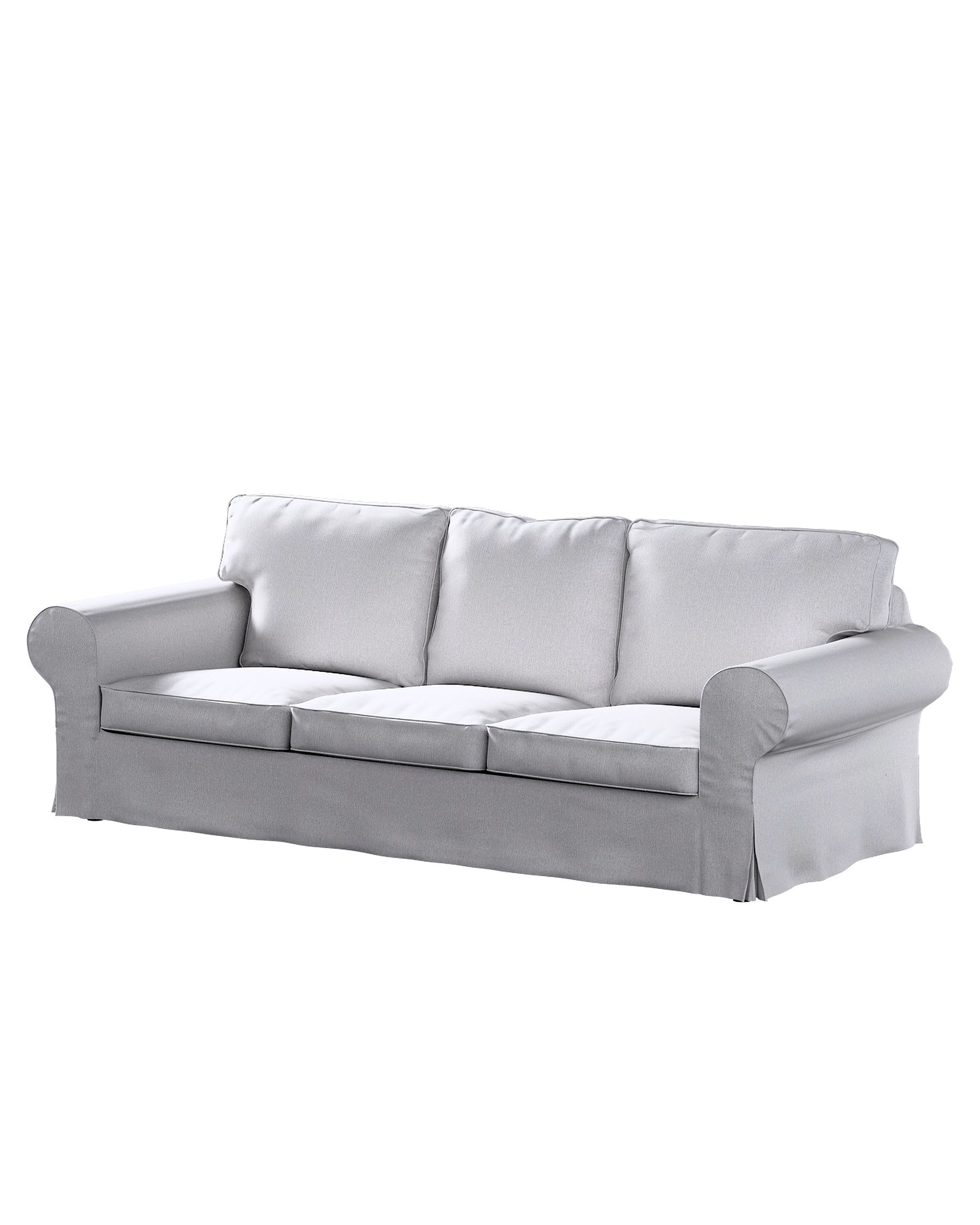 Bezug für Ektorp 3-Sitzer Schlafsofa, ALTES Modell Farbe grau Stoff strukturiert