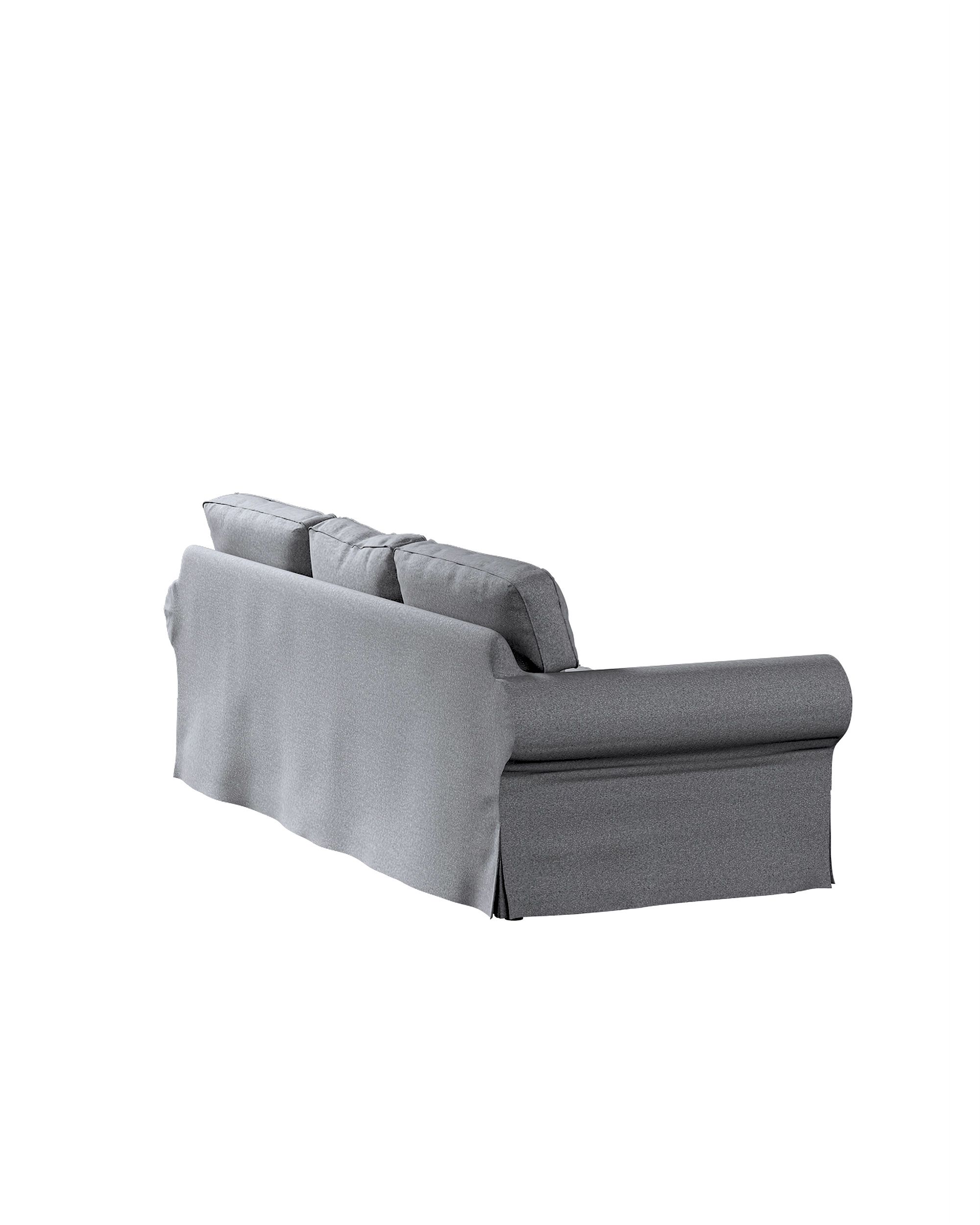 Bezug für Ektorp 3-Sitzer Schlafsofa, ALTES Modell Farbe grau Stoff strukturiert