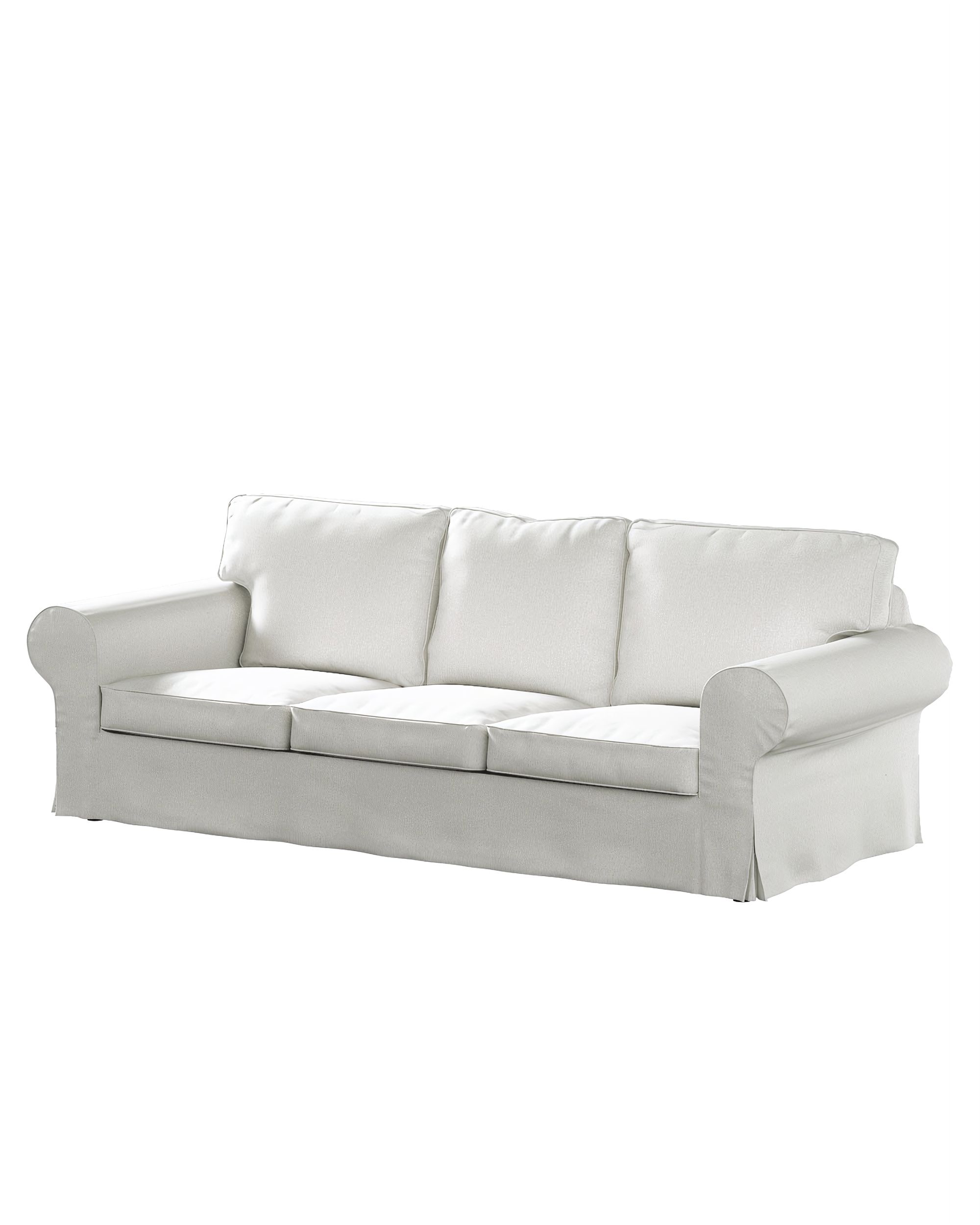 Bezug für Ektorp 3-Sitzer Schlafsofa, ALTES Modell Farbe creme Stoff strukturiert
