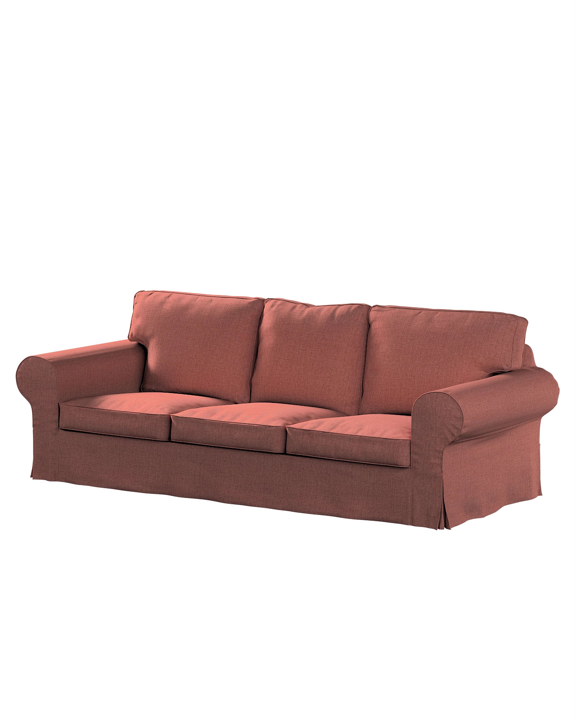 Bezug für Ektorp 3-Sitzer Schlafsofa, ALTES Modell Farbe braun Stoff strukturiert