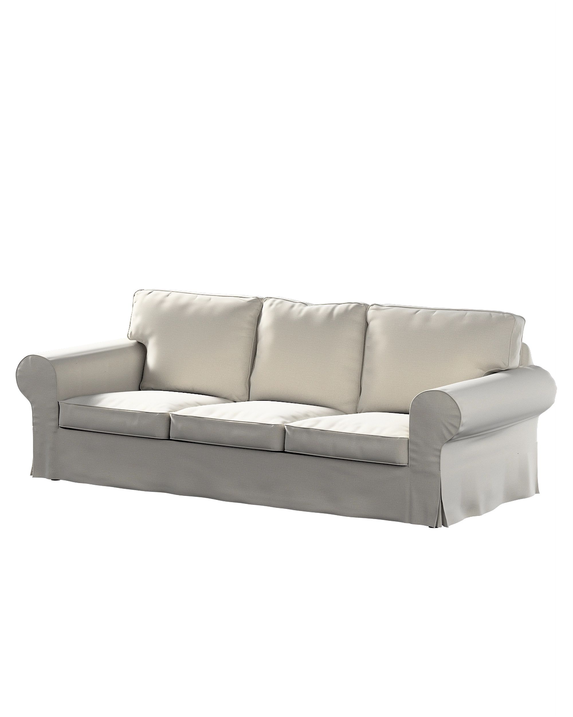 Bezug für Ektorp 3-Sitzer Schlafsofa, ALTES Modell Farbe grau Stoff samt