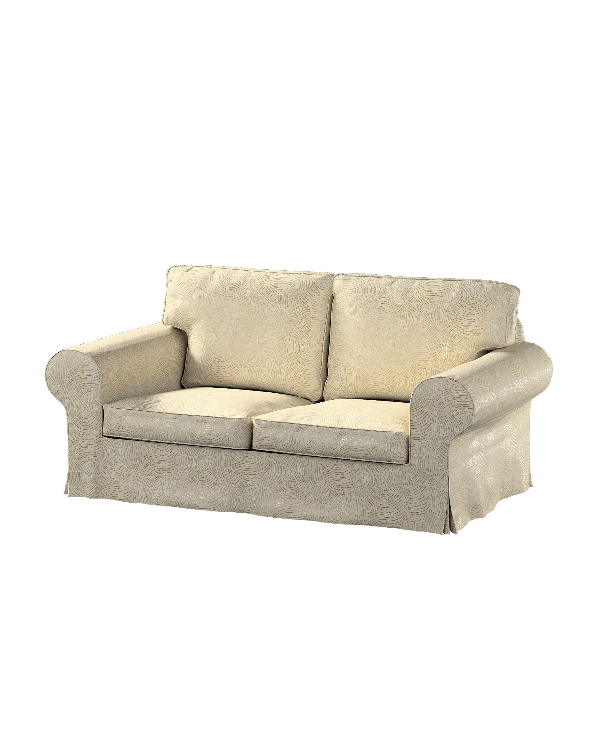 Bezug für Ektorp 2-Sitzer Schlafsofa ALTES Modell Farbe beige Stoff glänzend, strukturiert, gemustert