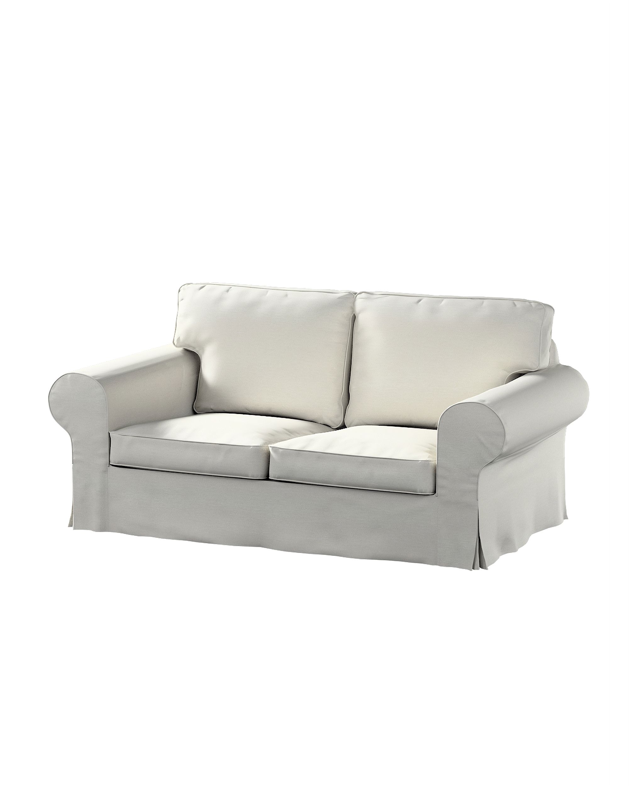 Bezug für Ektorp 2-Sitzer Schlafsofa ALTES Modell Farbe grau Stoff glänzend, strukturiert, samt