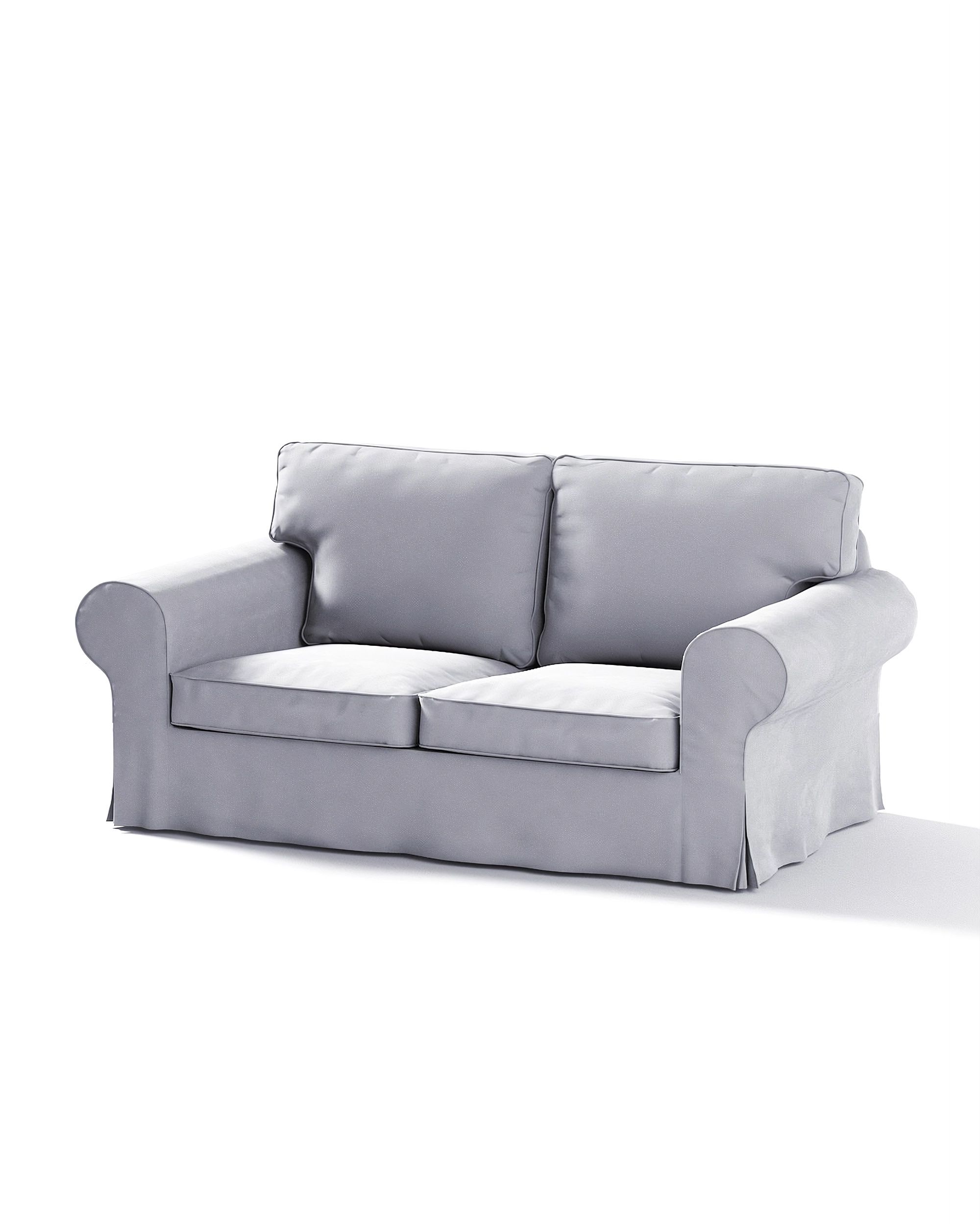 Bezug für Ektorp 2-Sitzer Schlafsofa ALTES Modell Farbe grau Stoff glänzend, samt