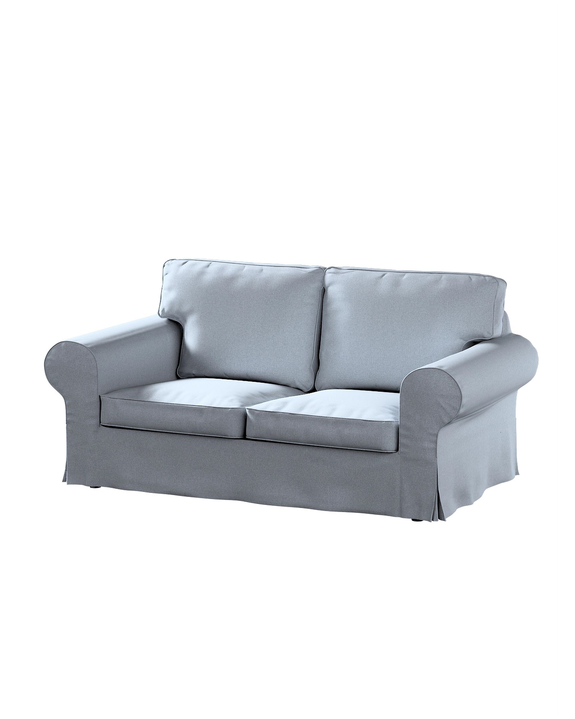 Bezug für Ektorp 2-Sitzer Schlafsofa ALTES Modell Farbe blau Stoff strukturiert