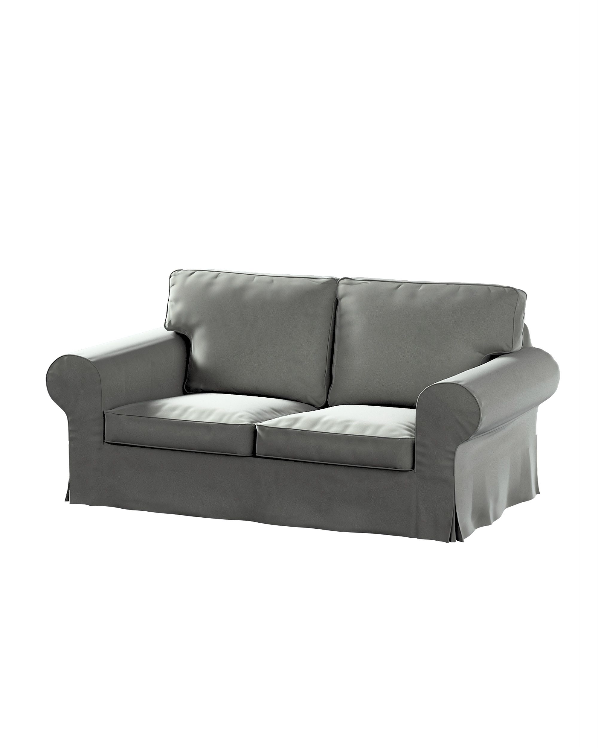 Bezug für Ektorp 2-Sitzer Schlafsofa ALTES Modell Farbe grau Stoff glänzend, samt