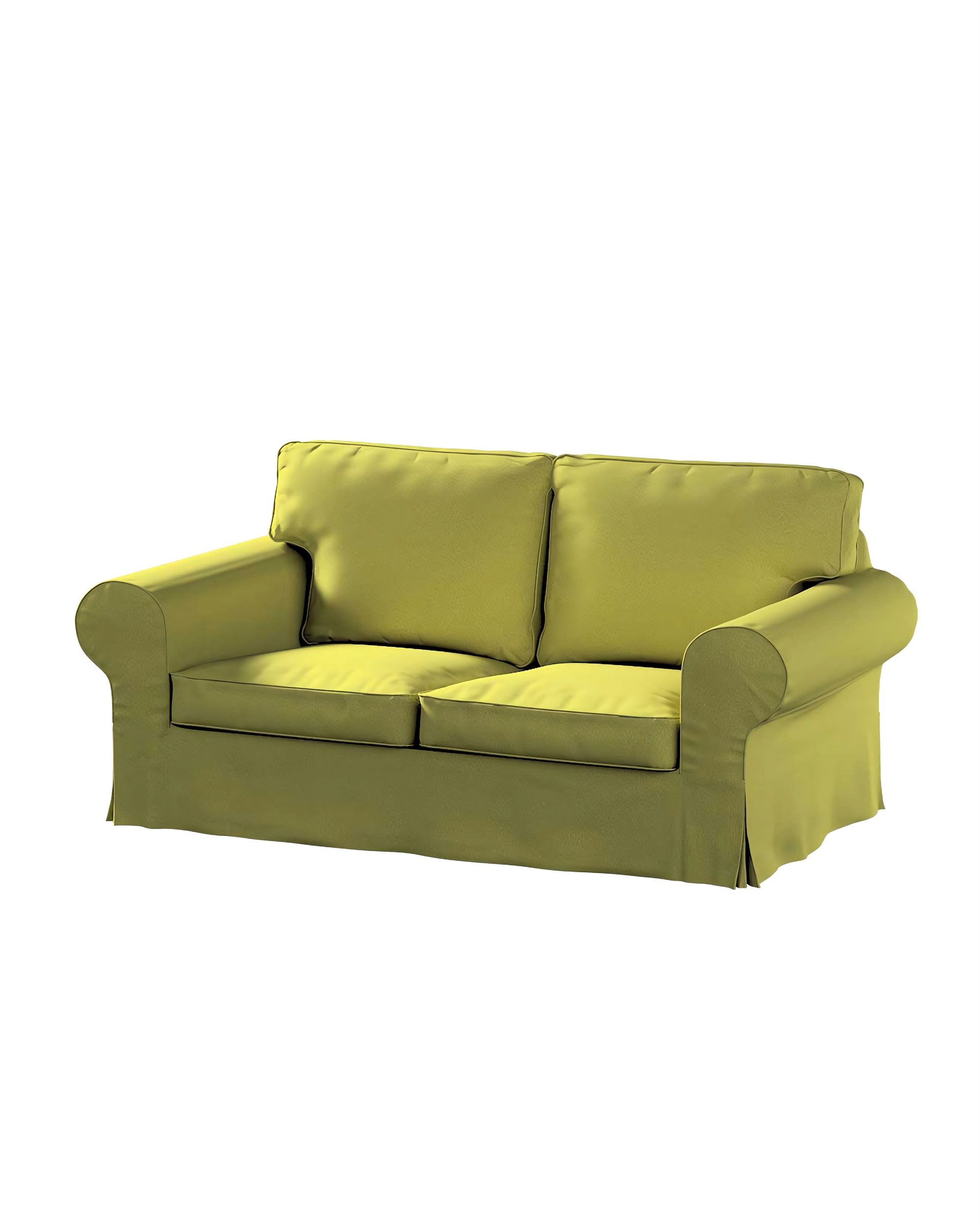 Bezug für Ektorp 2-Sitzer Schlafsofa ALTES Modell Farbe grün Stoff glänzend, samt