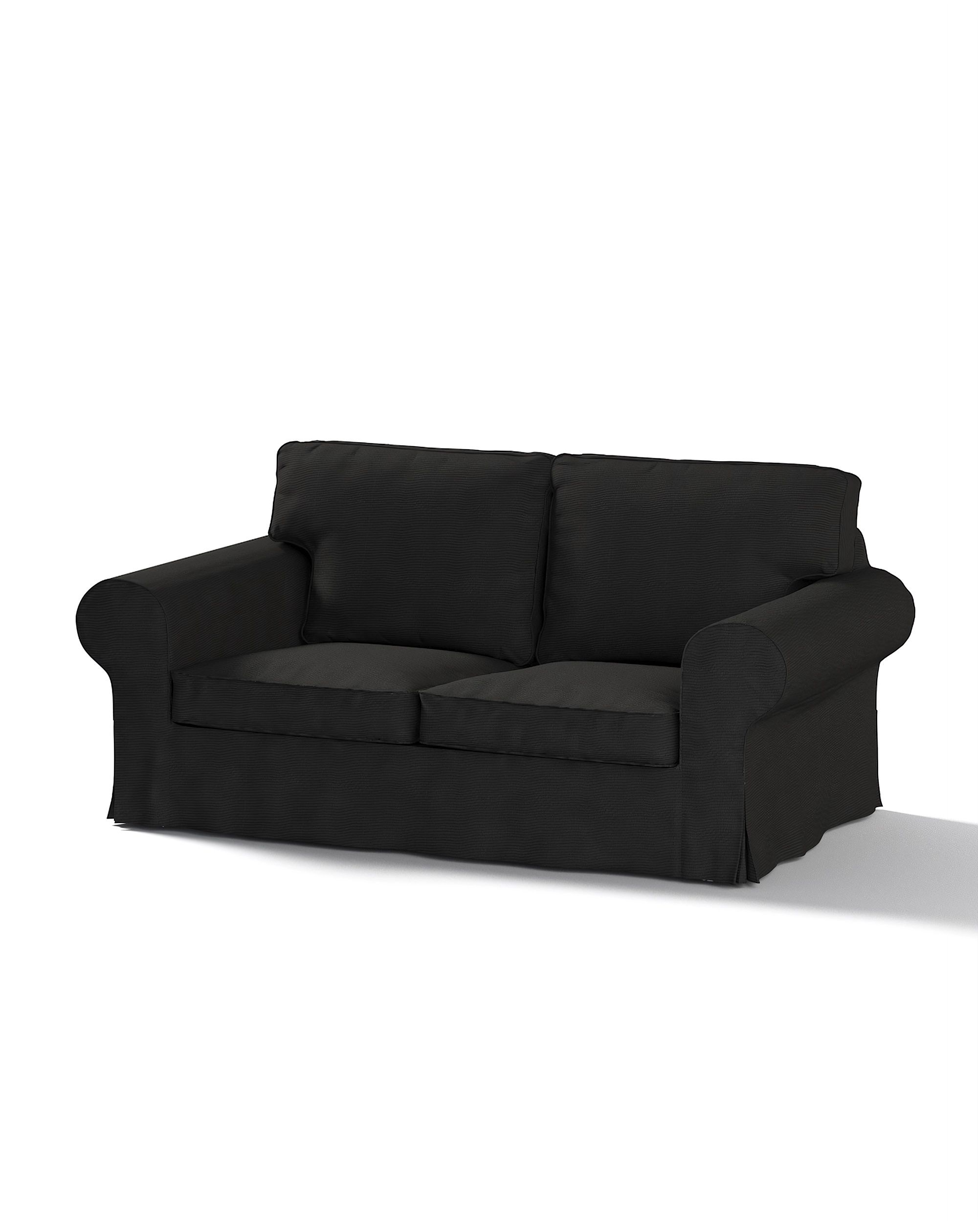 Bezug für Ektorp 2-Sitzer Schlafsofa ALTES Modell Farbe schwarz Stoff strukturiert