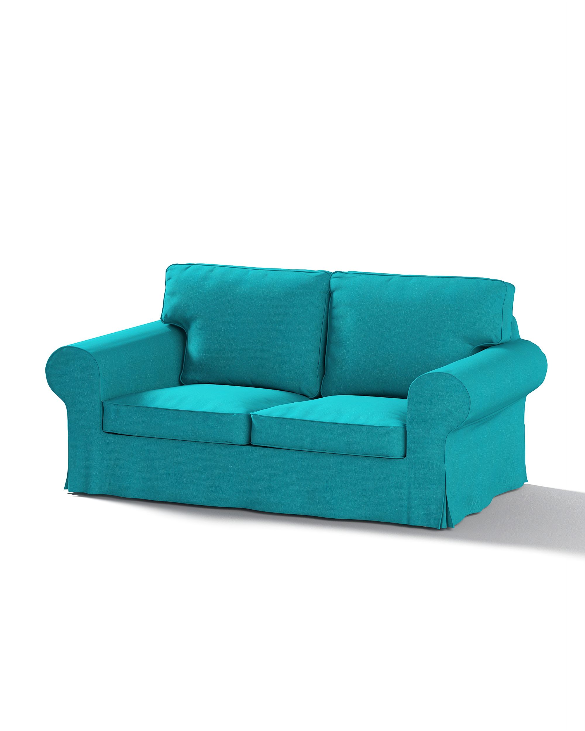 Bezug für Ektorp 2-Sitzer Schlafsofa ALTES Modell Farbe blau Stoff strukturiert