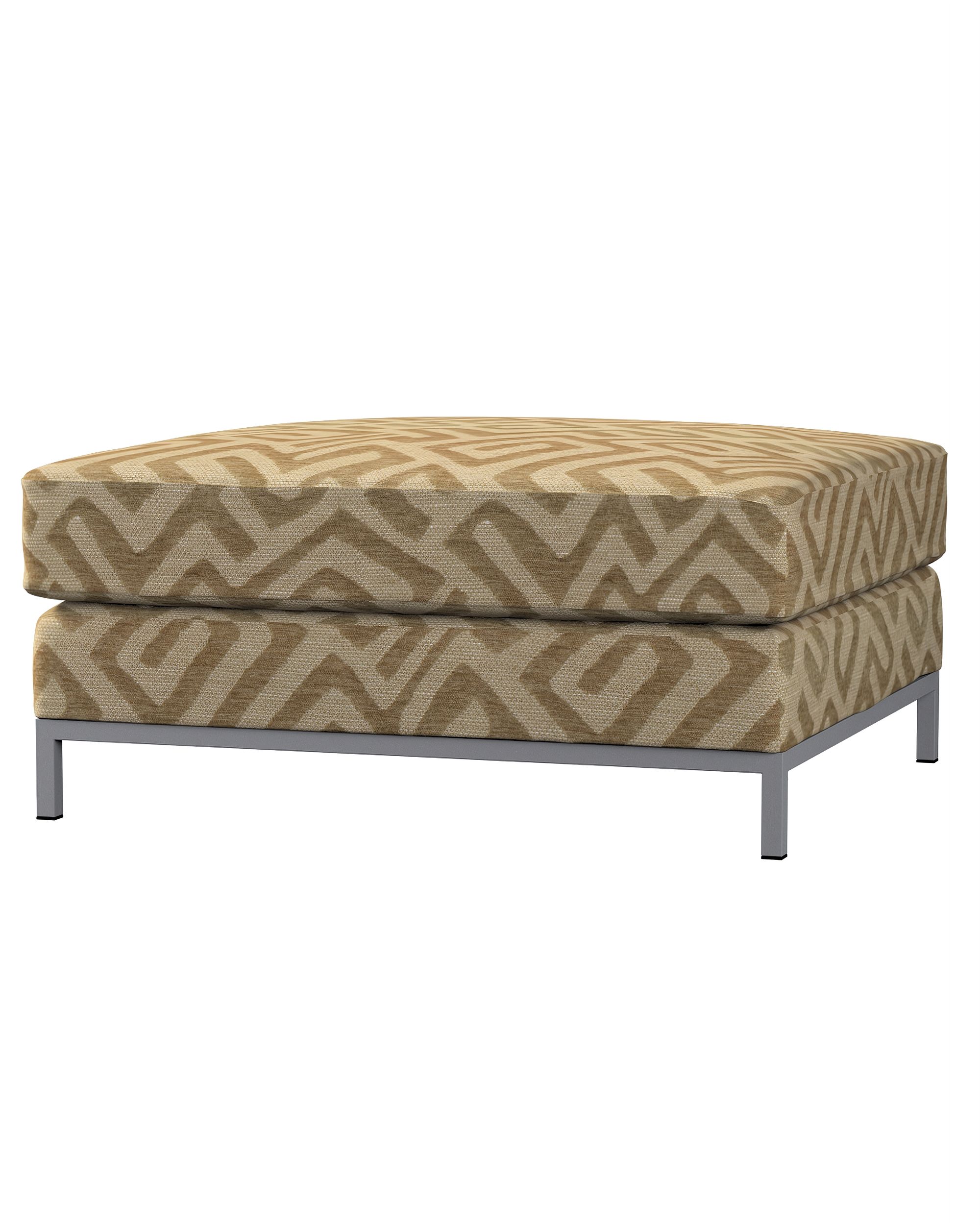 Bezug für Kramfors Hocker Farbe beige Stoff strukturiert, gemustert