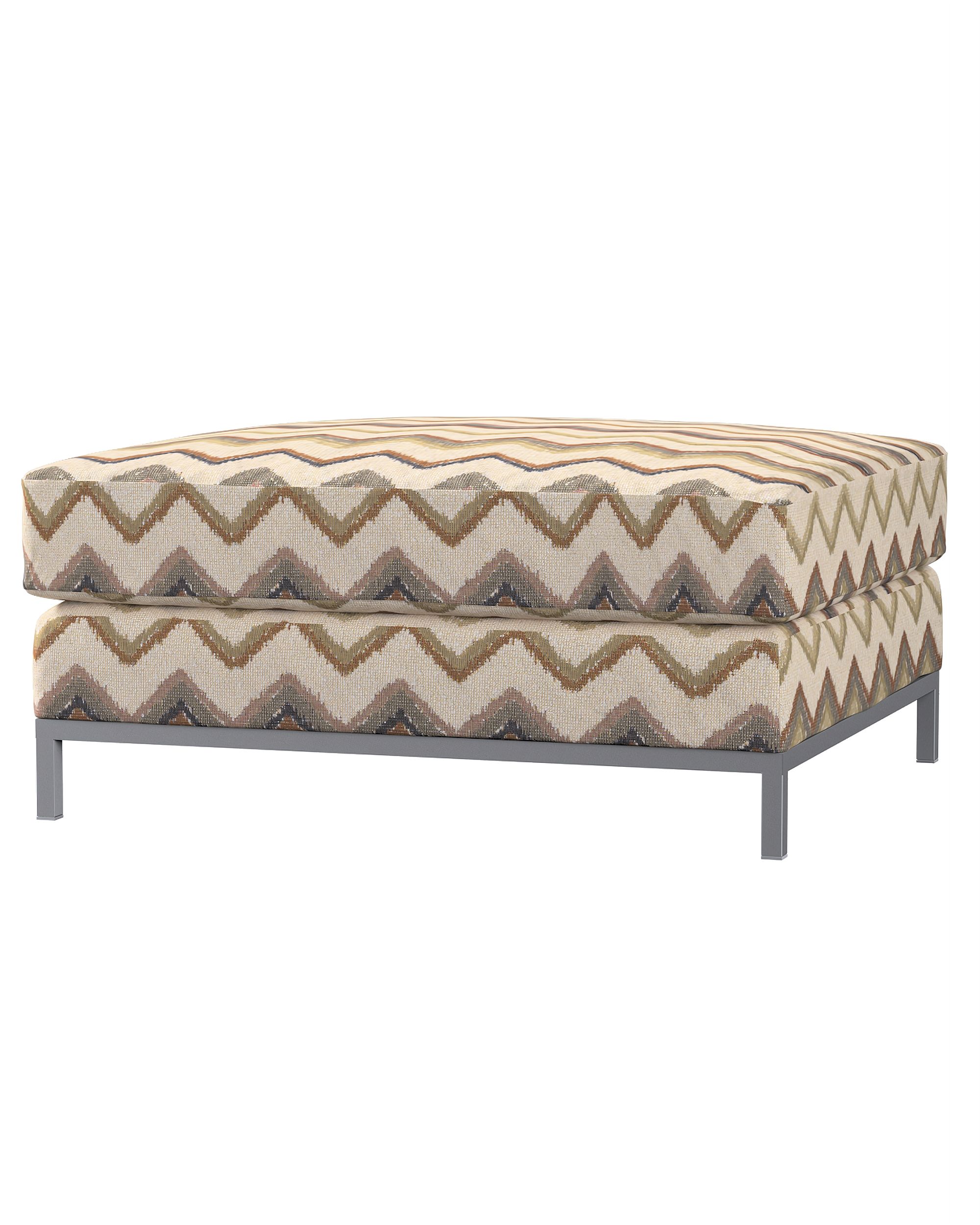 Bezug für Kramfors Hocker Farbe beige Stoff strukturiert, gemustert