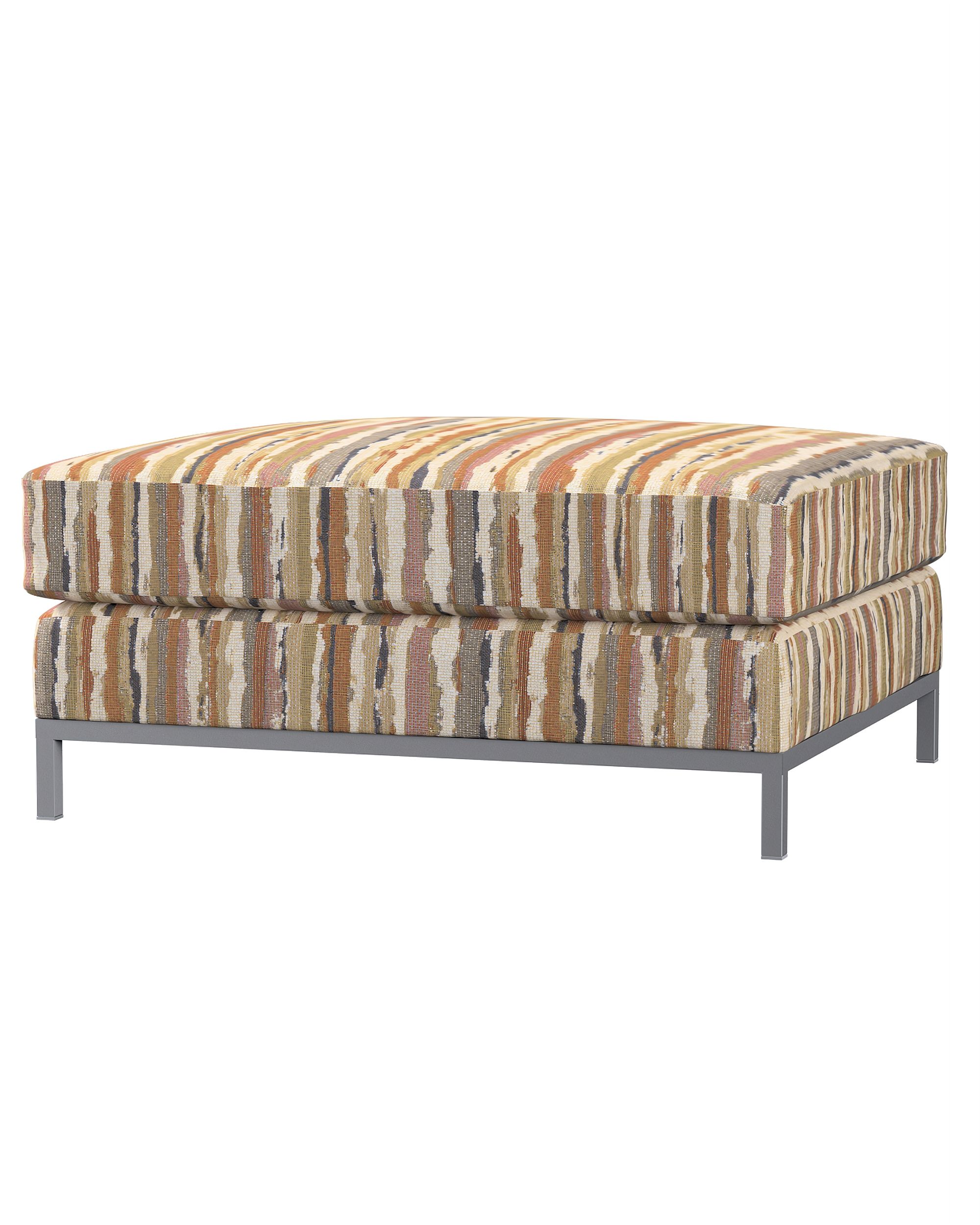 Bezug für Kramfors Hocker Farbe beige Stoff strukturiert, gemustert