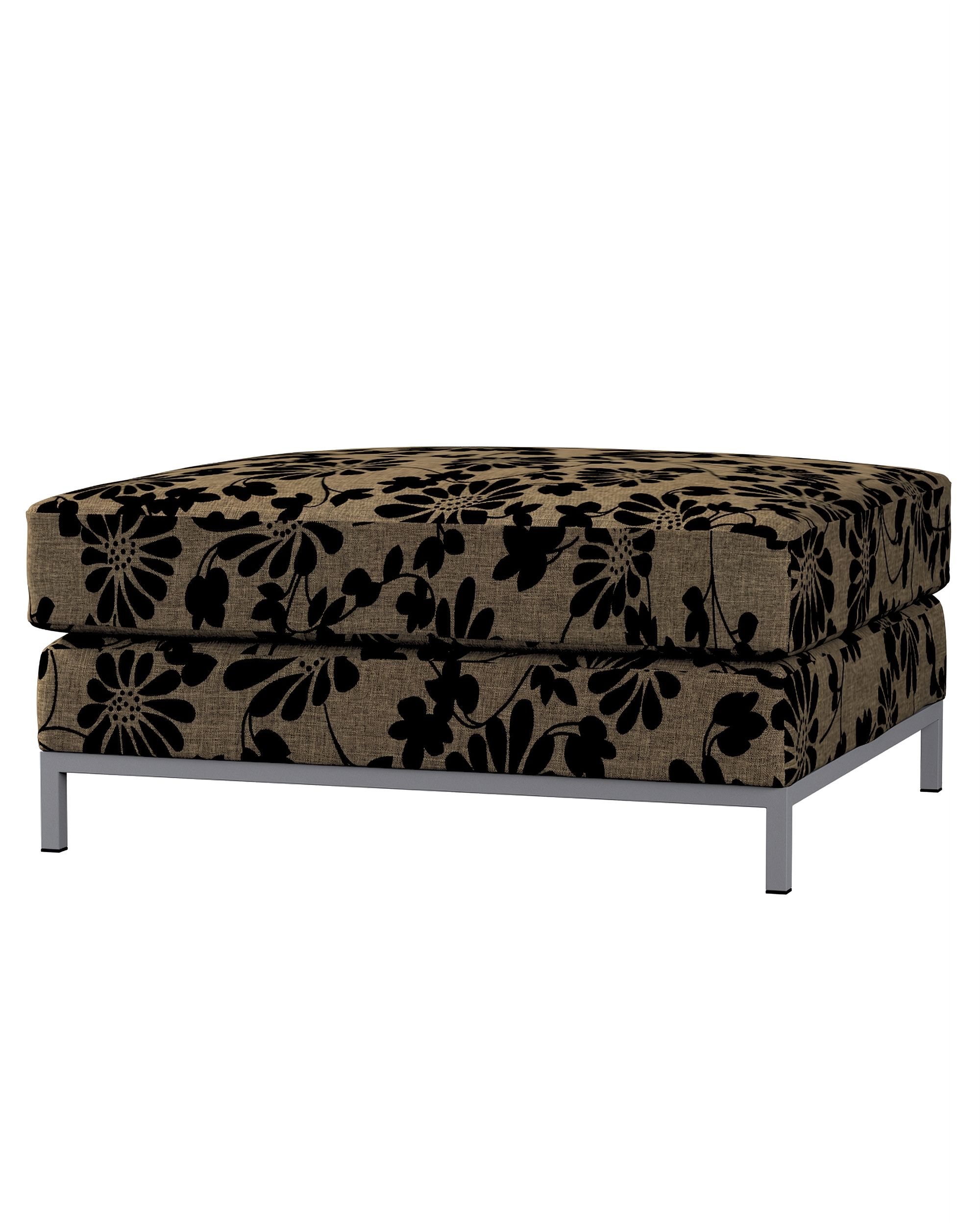 Bezug für Kramfors Hocker Farbe beige Stoff strukturiert, gemustert