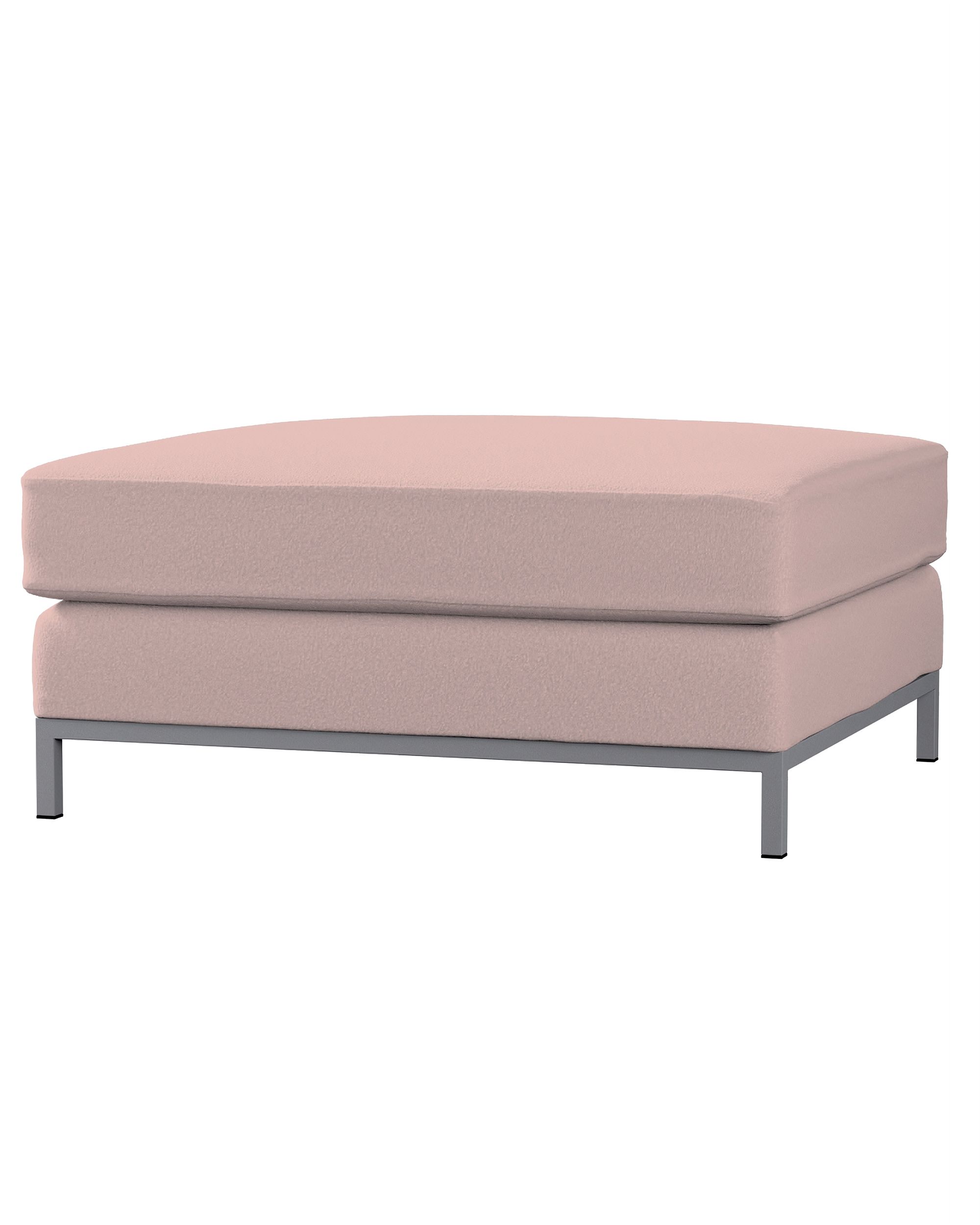 Bezug für Kramfors Hocker Farbe rosa Stoff strukturiert