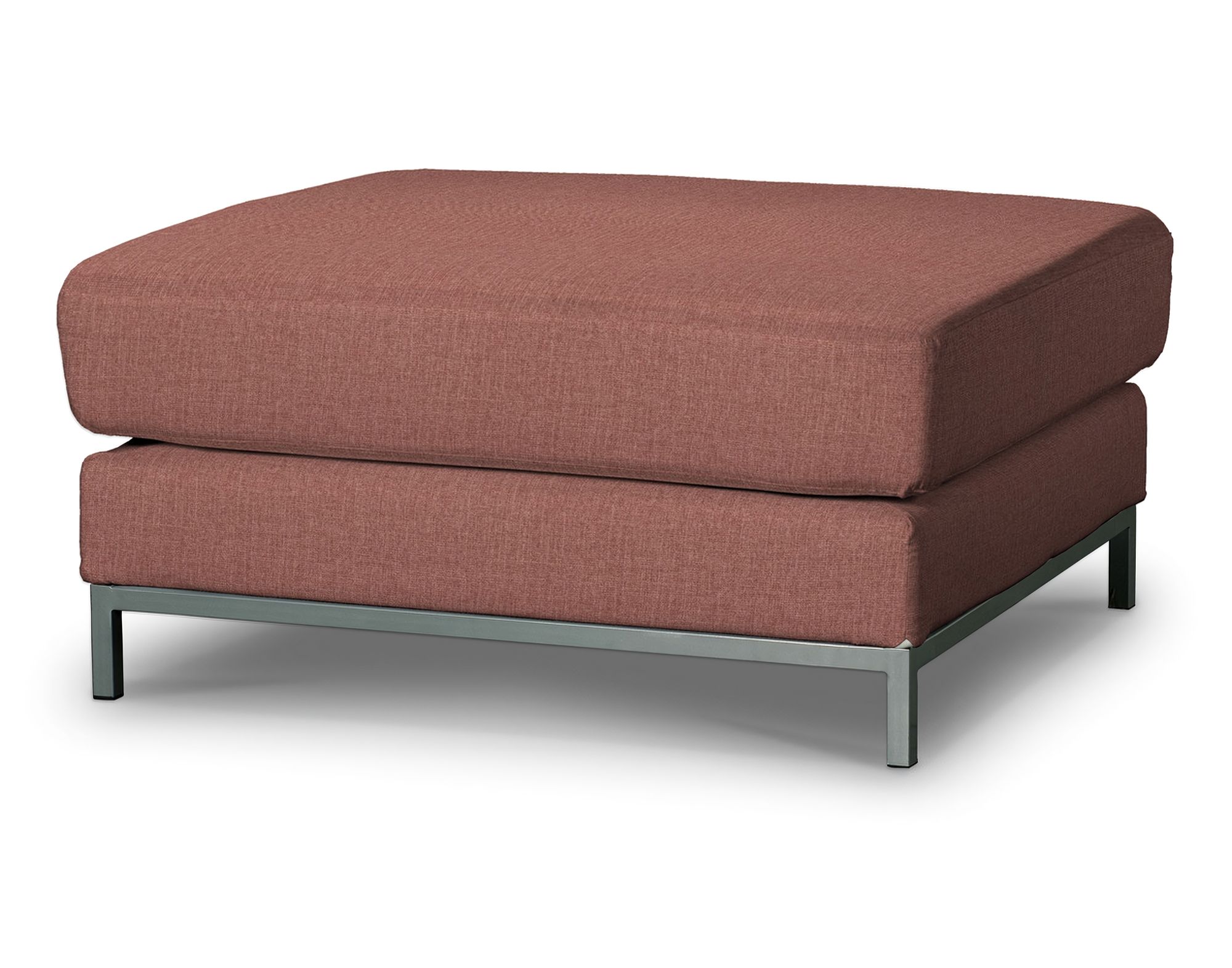 Bezug für Kramfors Hocker Farbe braun Stoff strukturiert