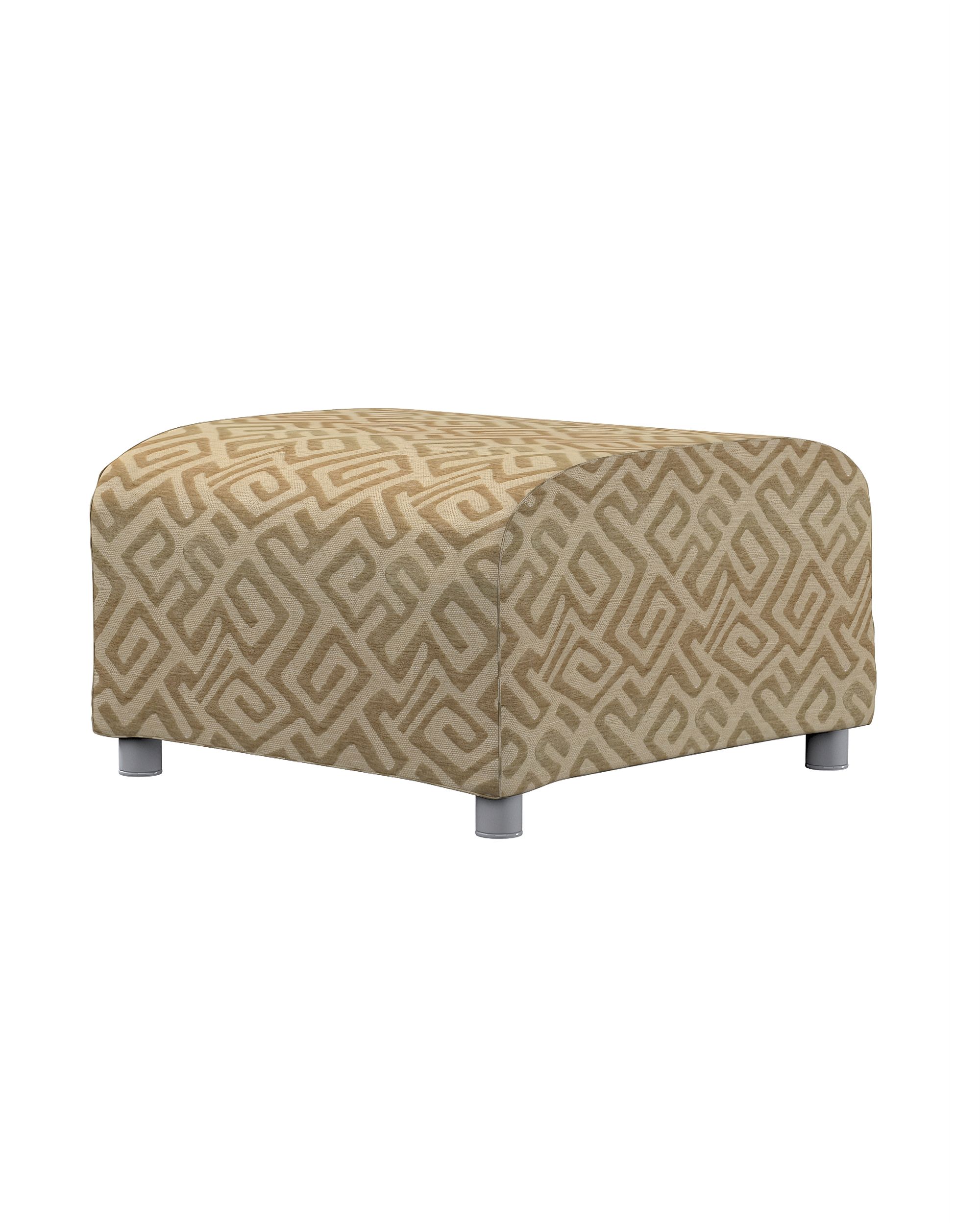 Bezug für Klippan Hocker Farbe beige Stoff strukturiert, gemustert