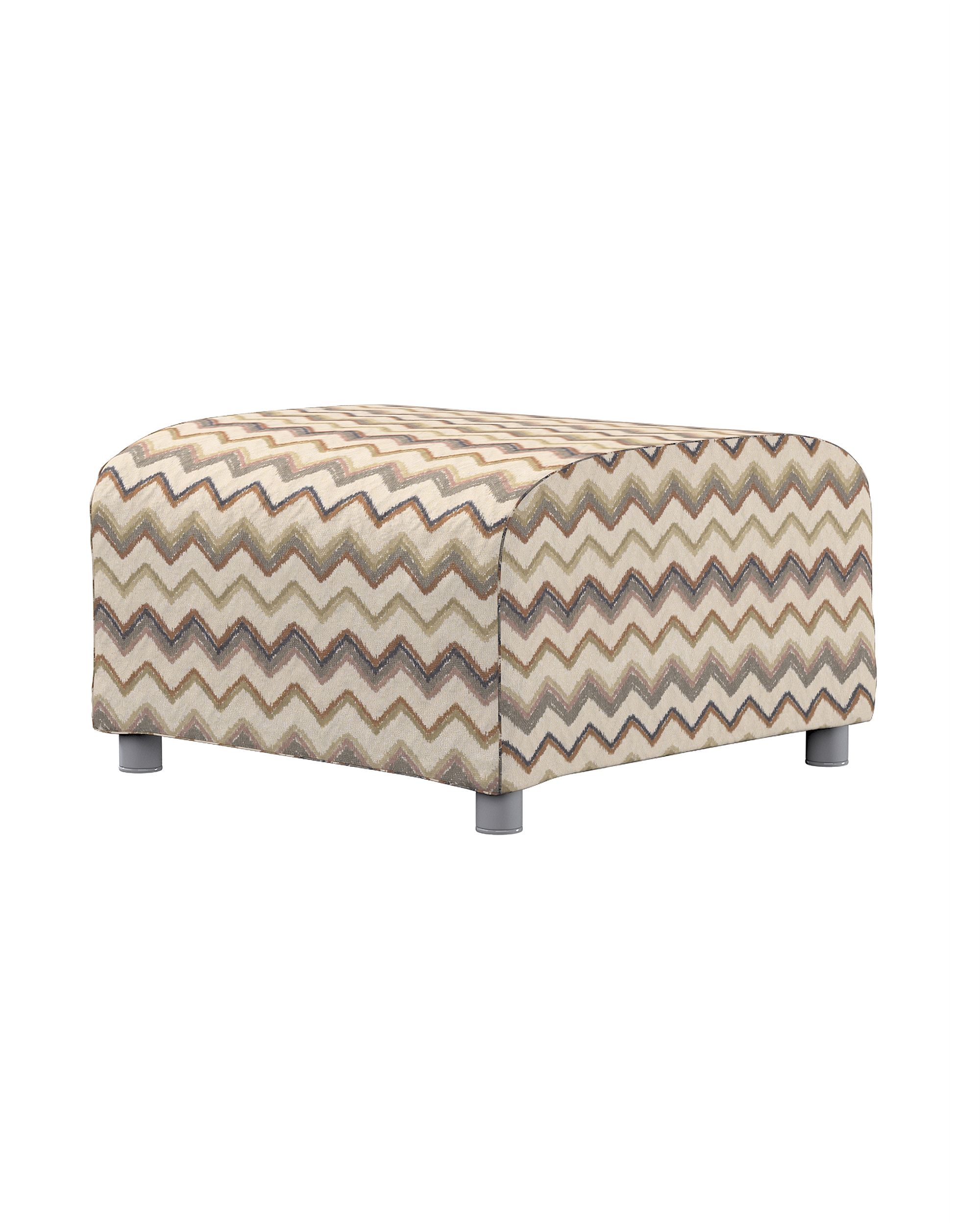 Bezug für Klippan Hocker Farbe beige Stoff strukturiert, gemustert