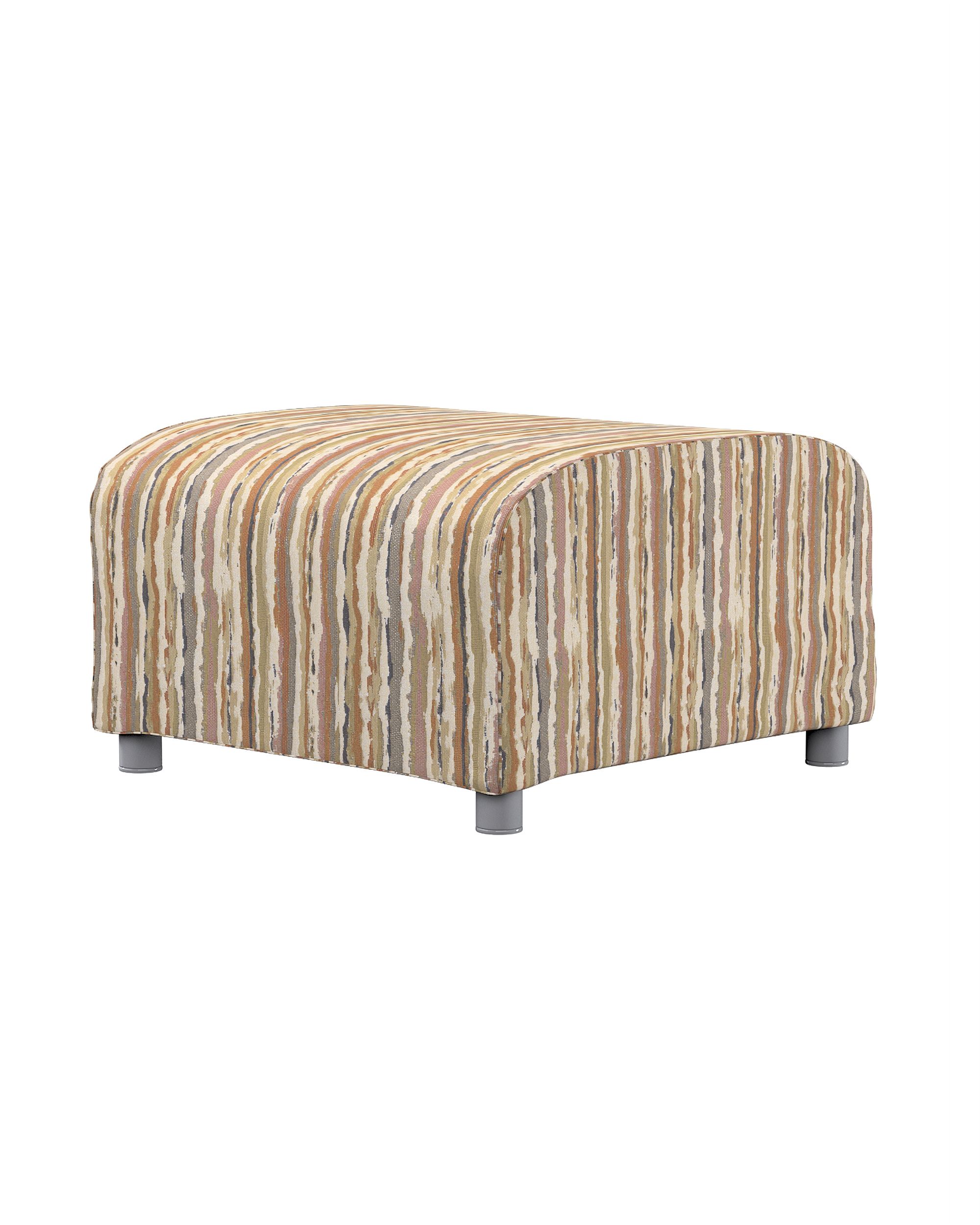 Bezug für Klippan Hocker Farbe beige Stoff strukturiert, gemustert
