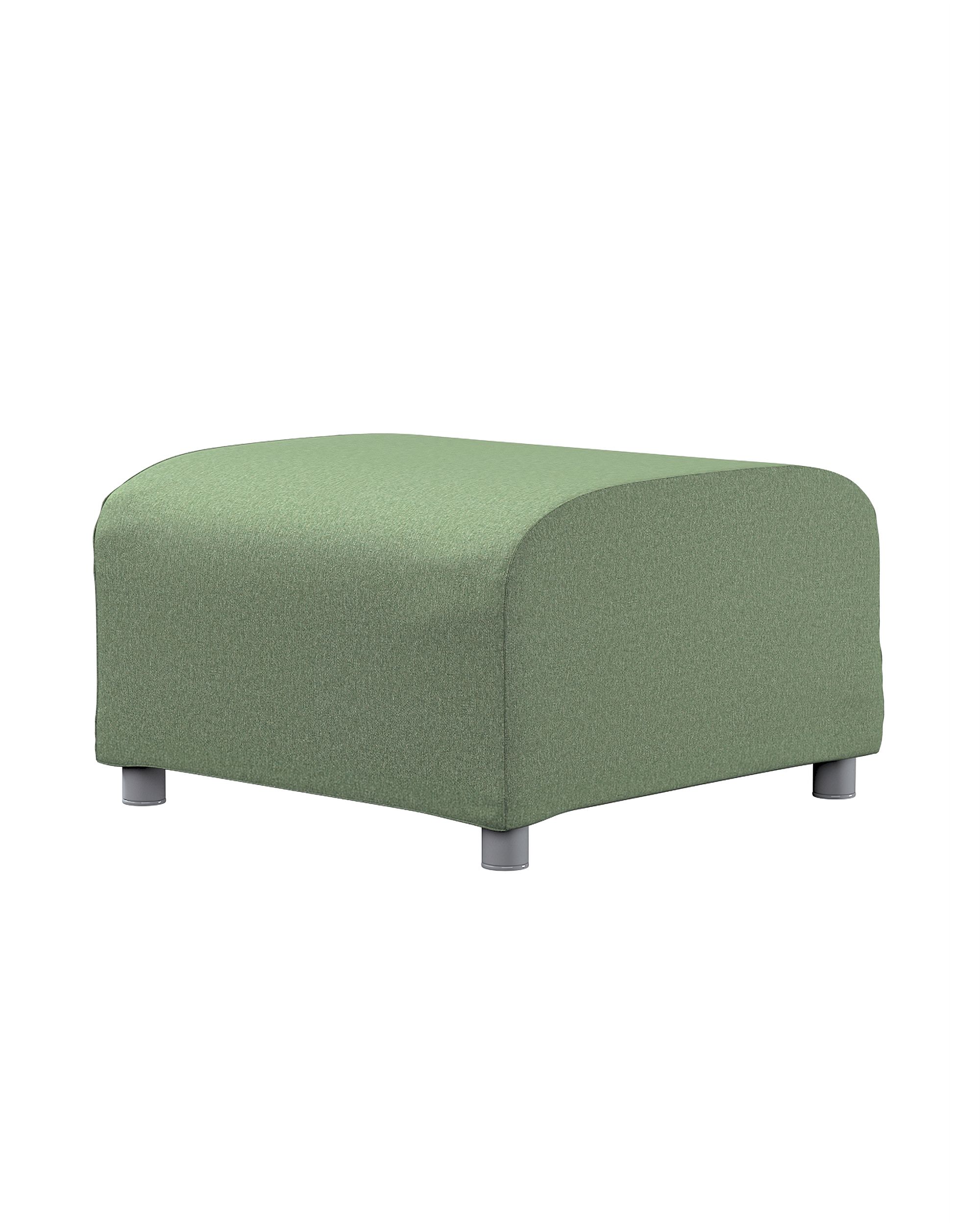 Bezug für Klippan Hocker Farbe grün Stoff strukturiert