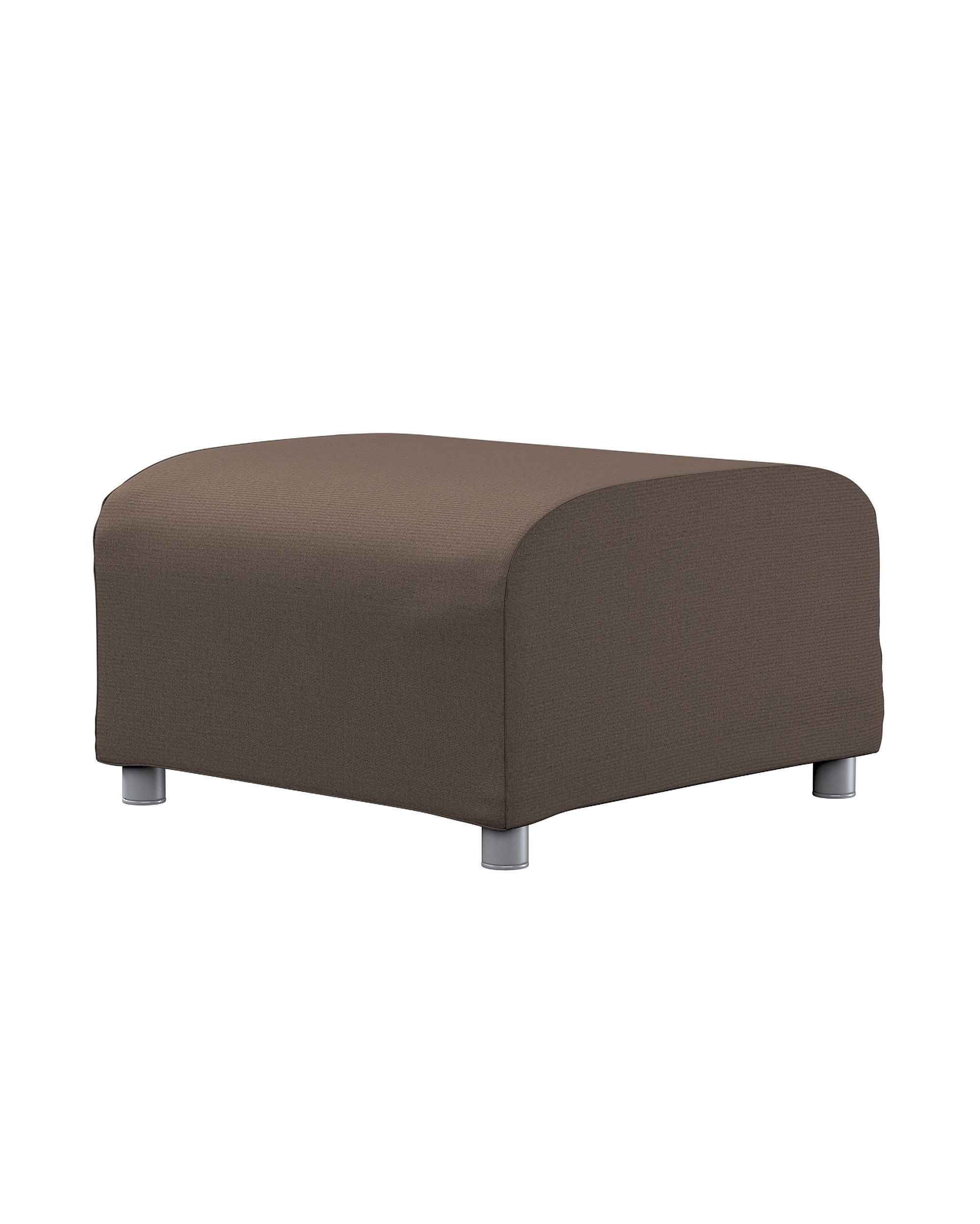 Bezug für Klippan Hocker Farbe braun Stoff strukturiert