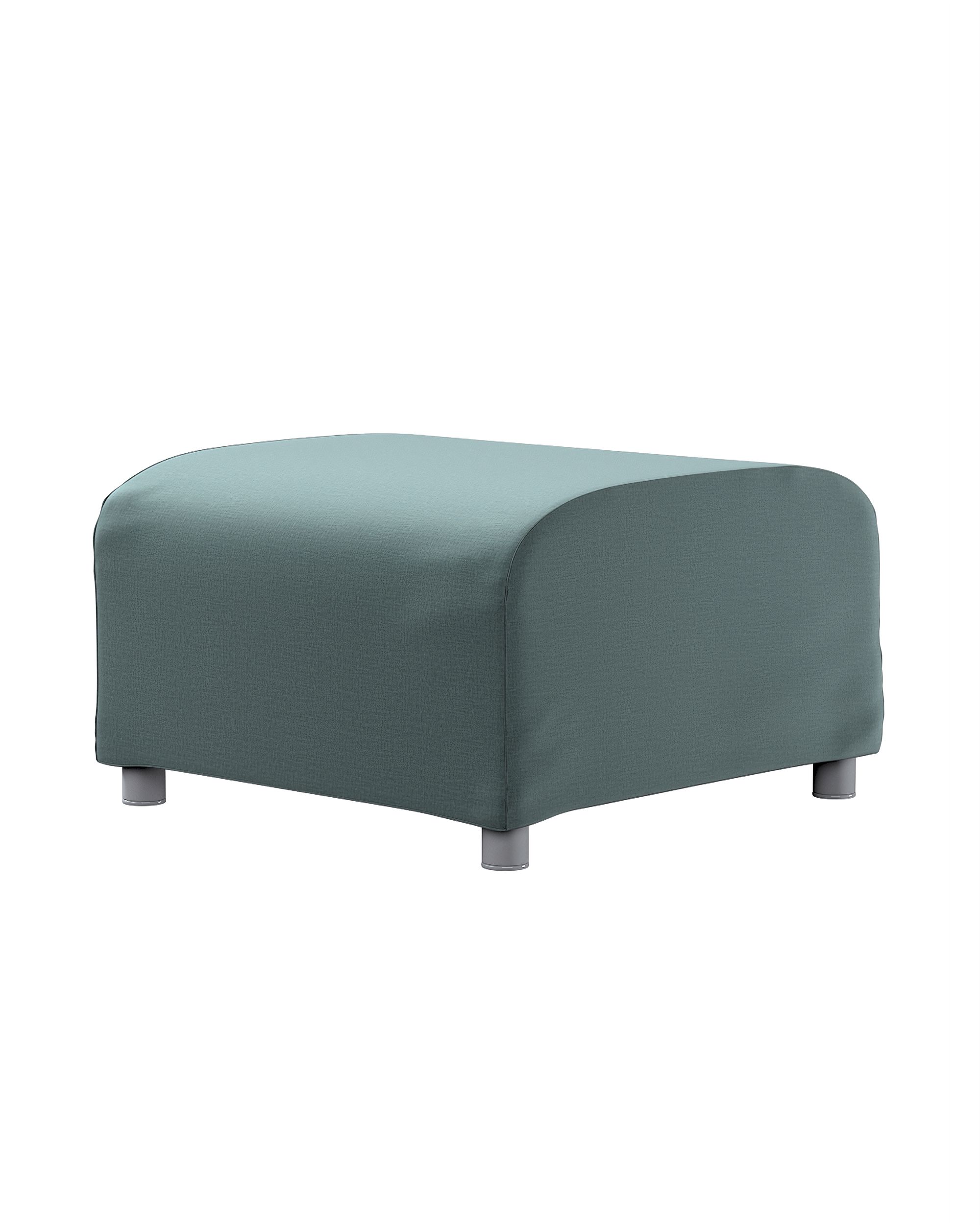 Bezug für Klippan Hocker Farbe grün Stoff samt