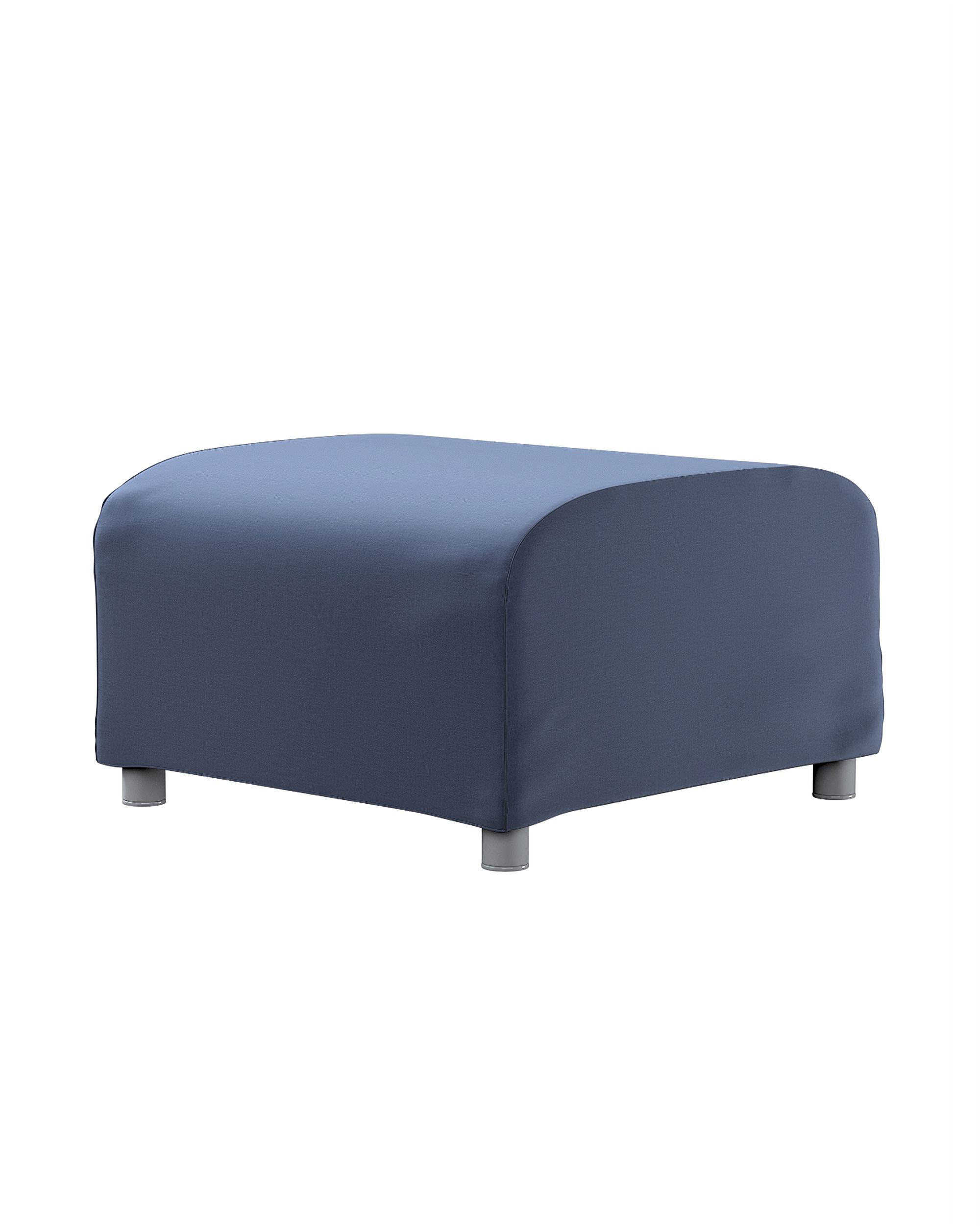 Bezug für Klippan Hocker Farbe dunkelblau Stoff samt